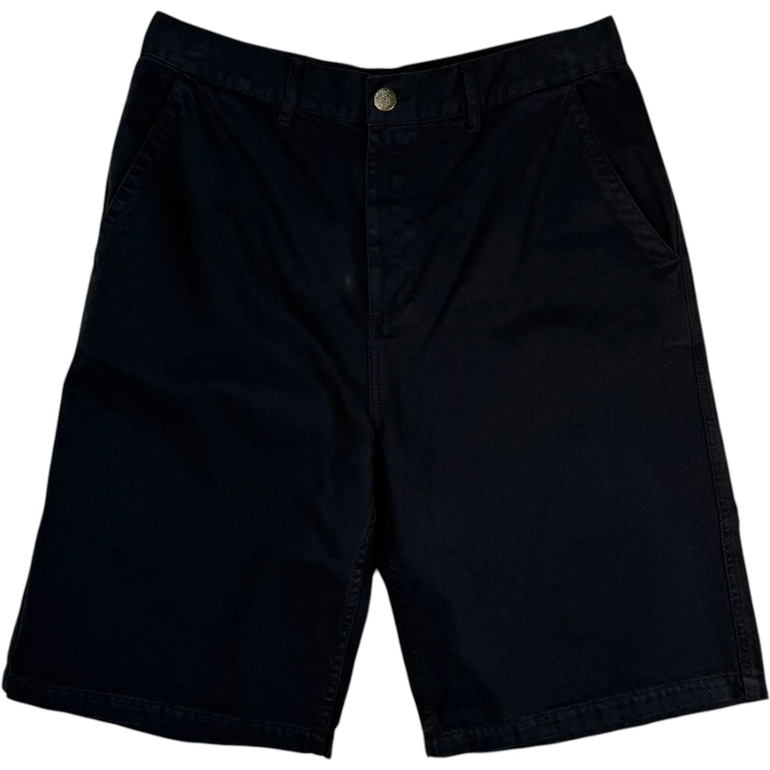 Coarse Short Black Cotton Twill