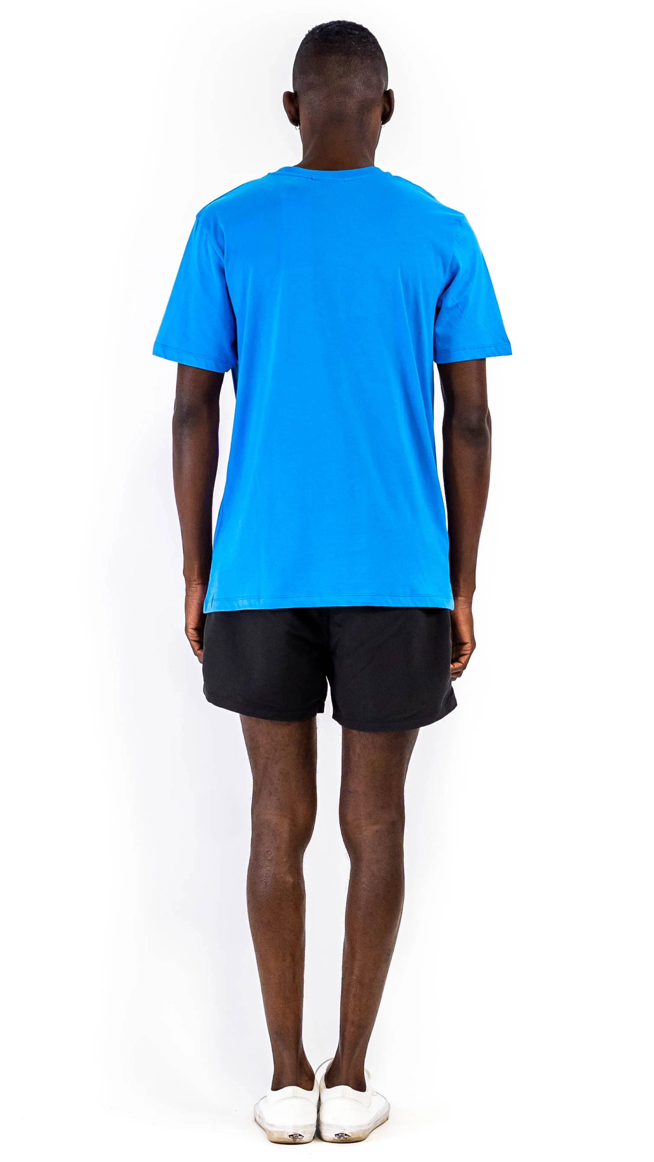 Coffey Short Sleeve T-Shirt Blue Cotton - Image 4