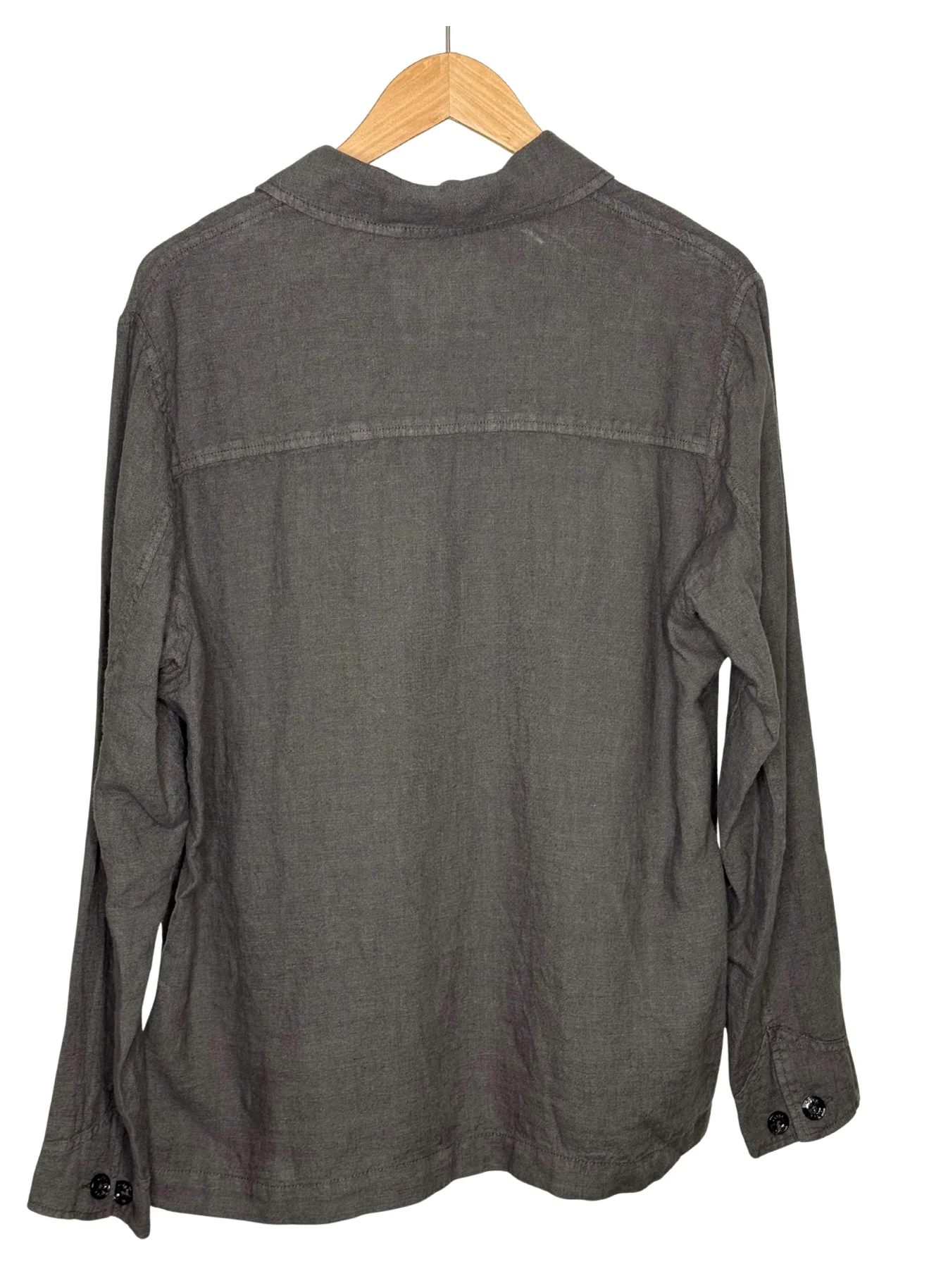Constantin Linen Overshirt Grey - Image 2