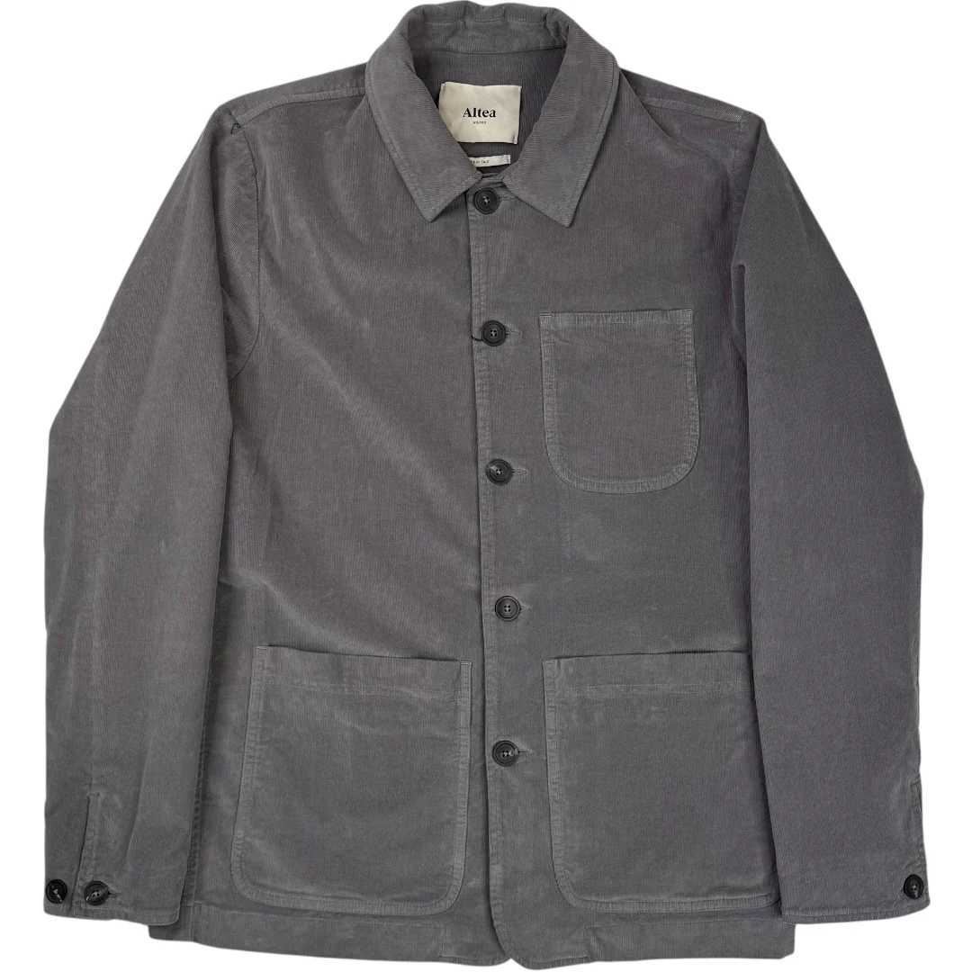 Constantin Three Pocket Overshirt Grey Corduroy
