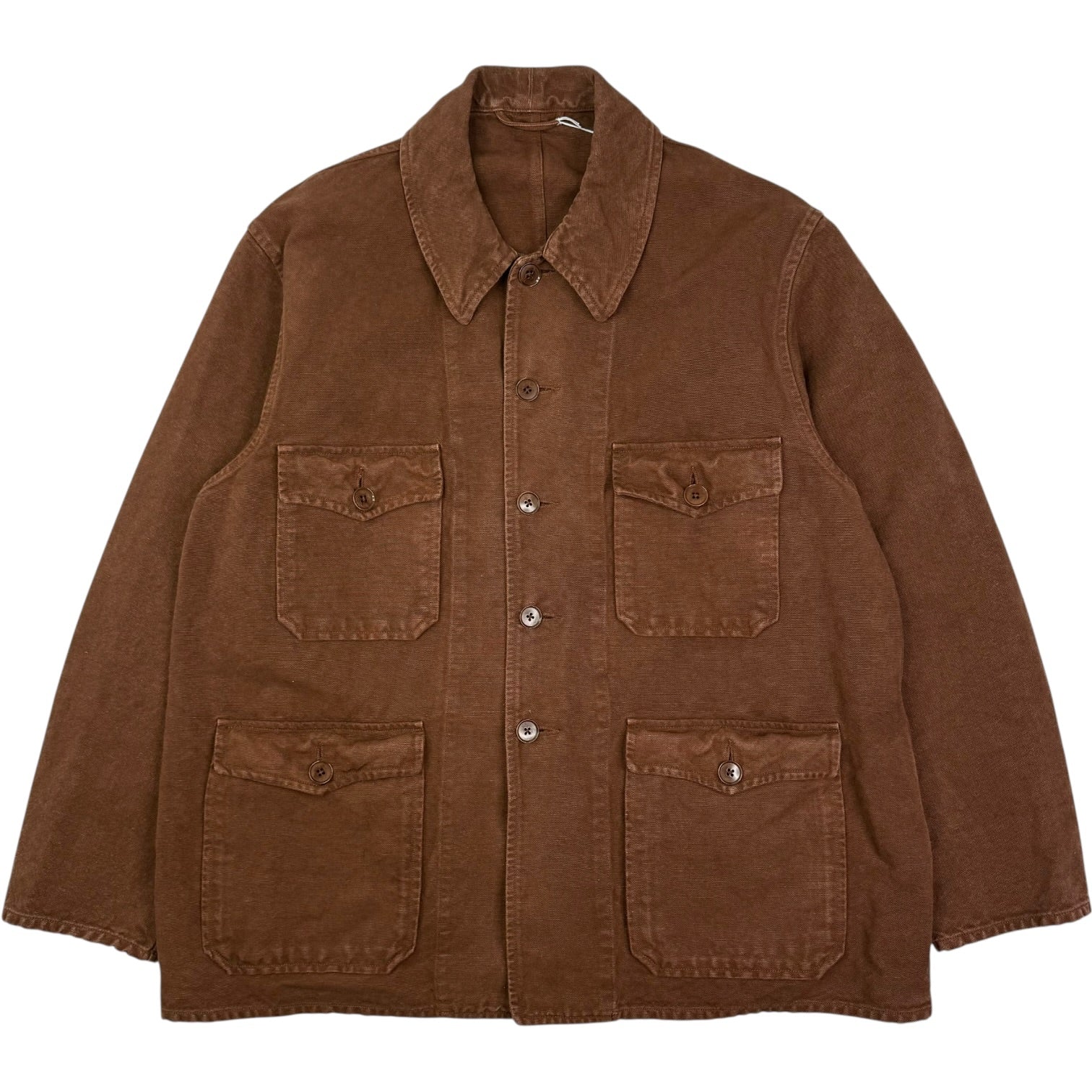 Cotton Hemp Hunt Jacket Brown