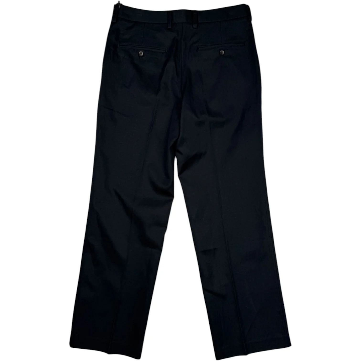 Cotton Linen Flat Front Deep Navy - Image 2