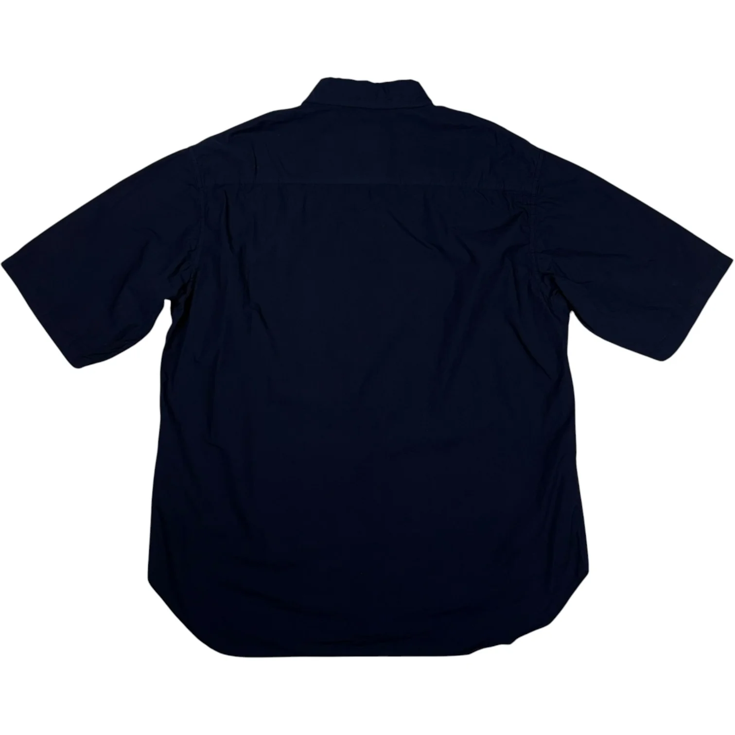 Cotton Navy Short Sleeve Shirt - Image 2