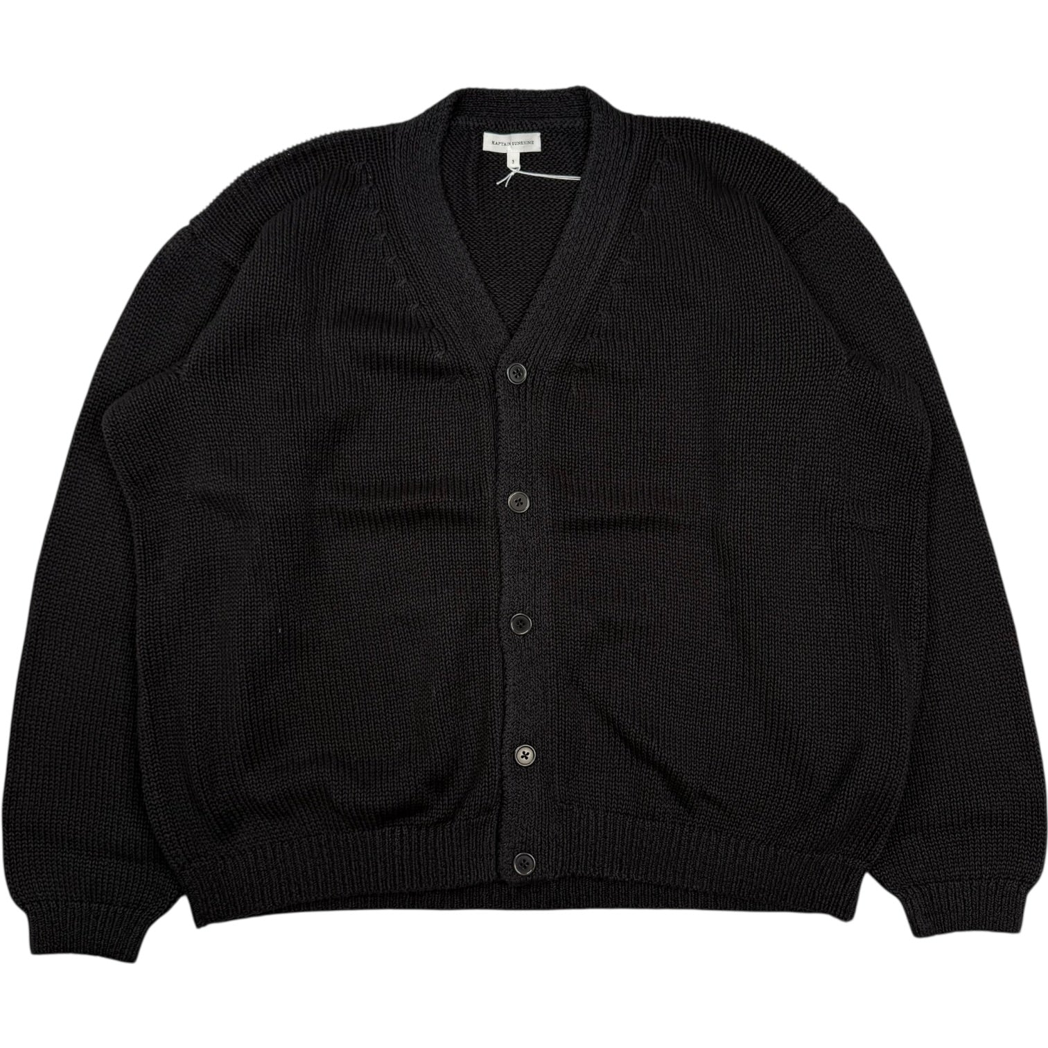 Cotton Washi Cardigan Ink Black