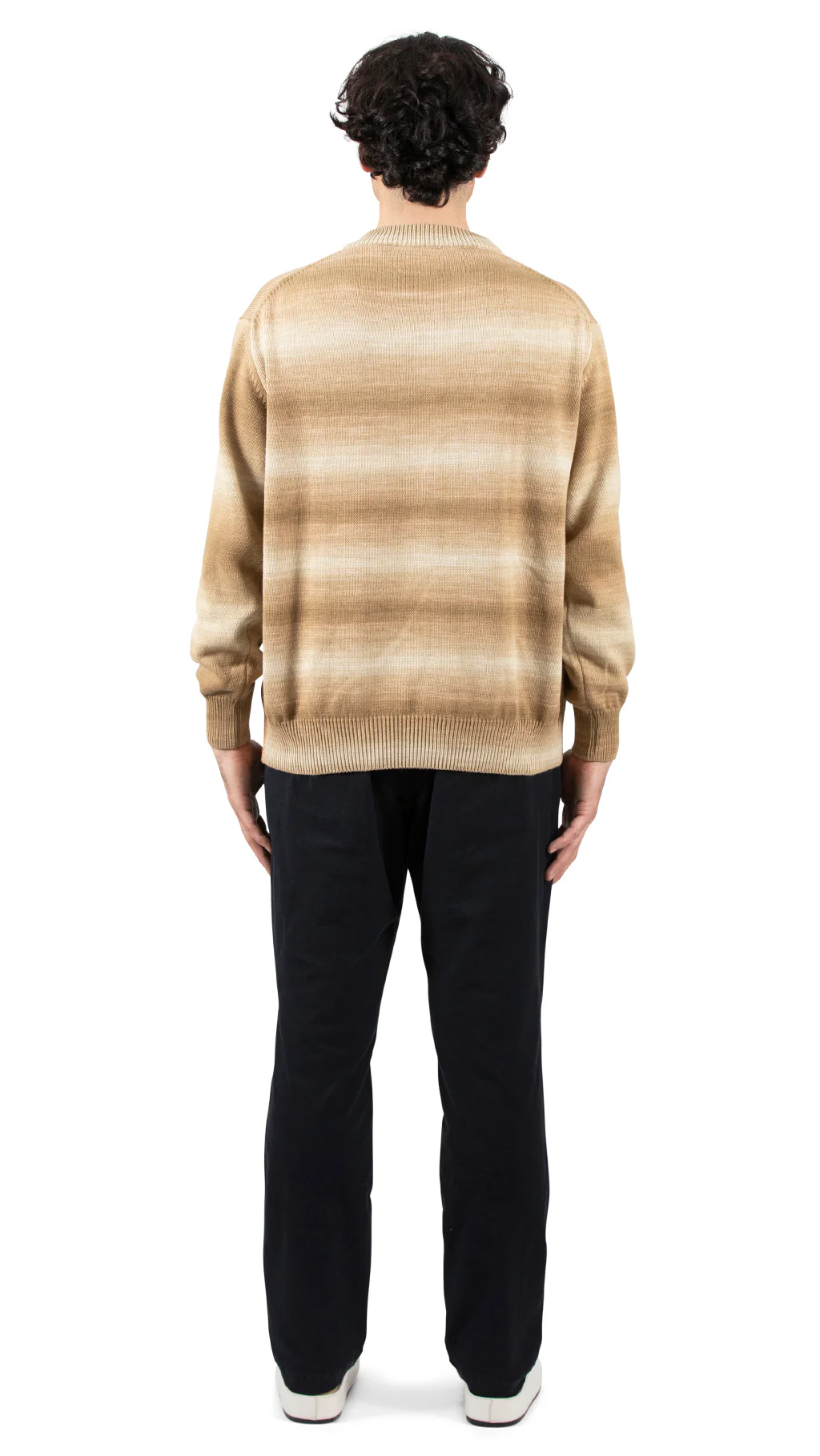 Crew Over P's Recycled Cotton Striped Khaki - Image 4