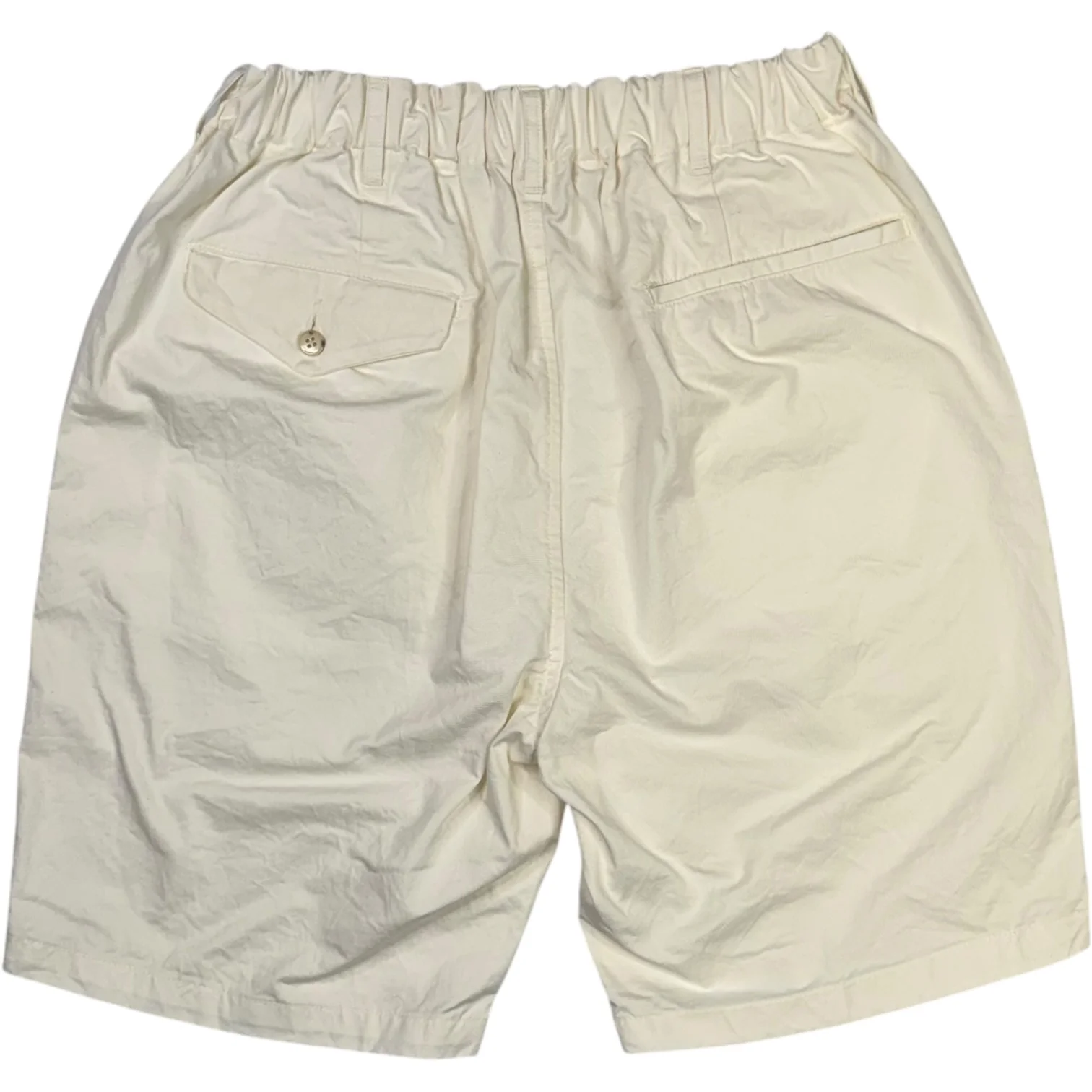 Crinkle Cotton Off White Short - Image 2