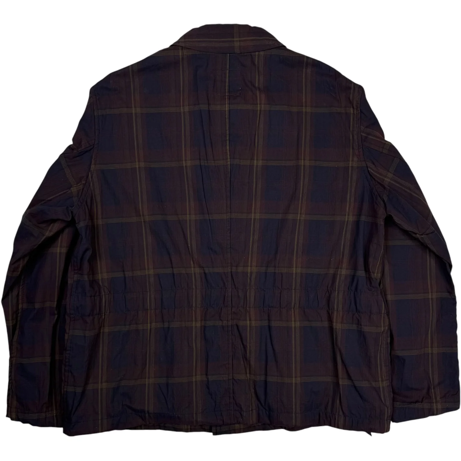 Crinkle Cotton Wine Coverall Jacket - Image 2