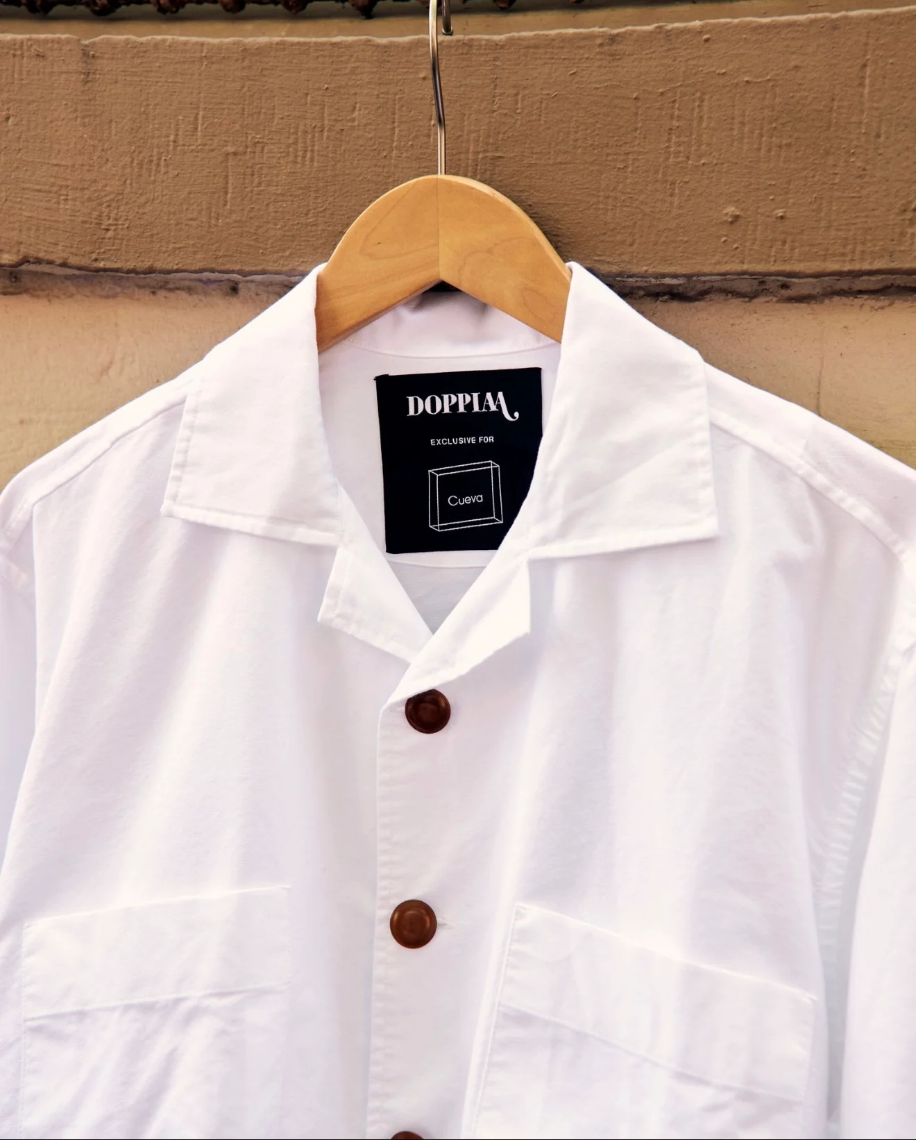 CUEVA x DOPPIAA Collaboration Aabba White Shirt - Image 2