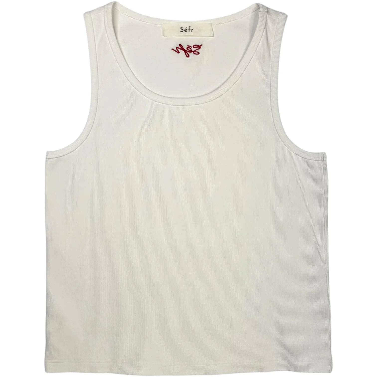 Cyril Tank Top Organic White Cotton - Image 2