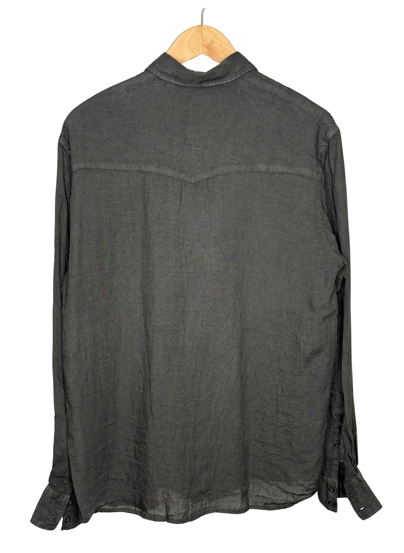 Dallas Linen Shirt Anthracite - Image 2