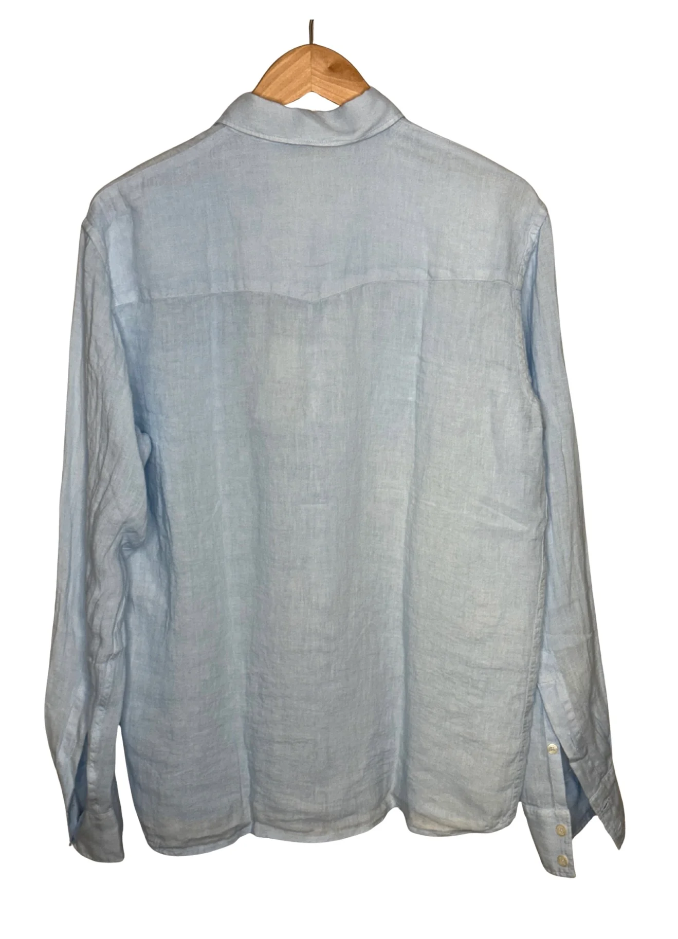 Dallas Linen Shirt Sky Blue - Image 2