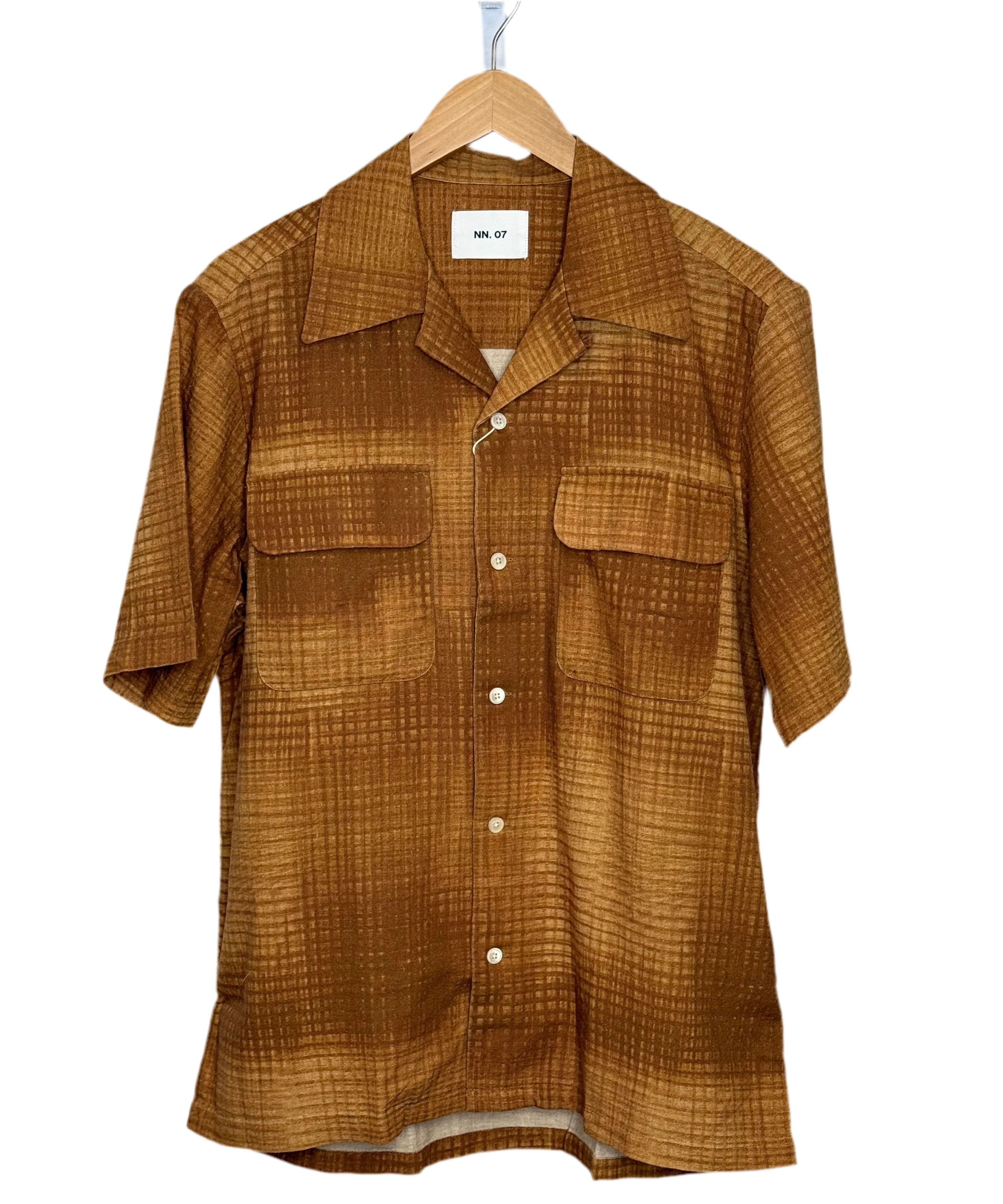 Daniel Short Sleeve Shirt Brown Print