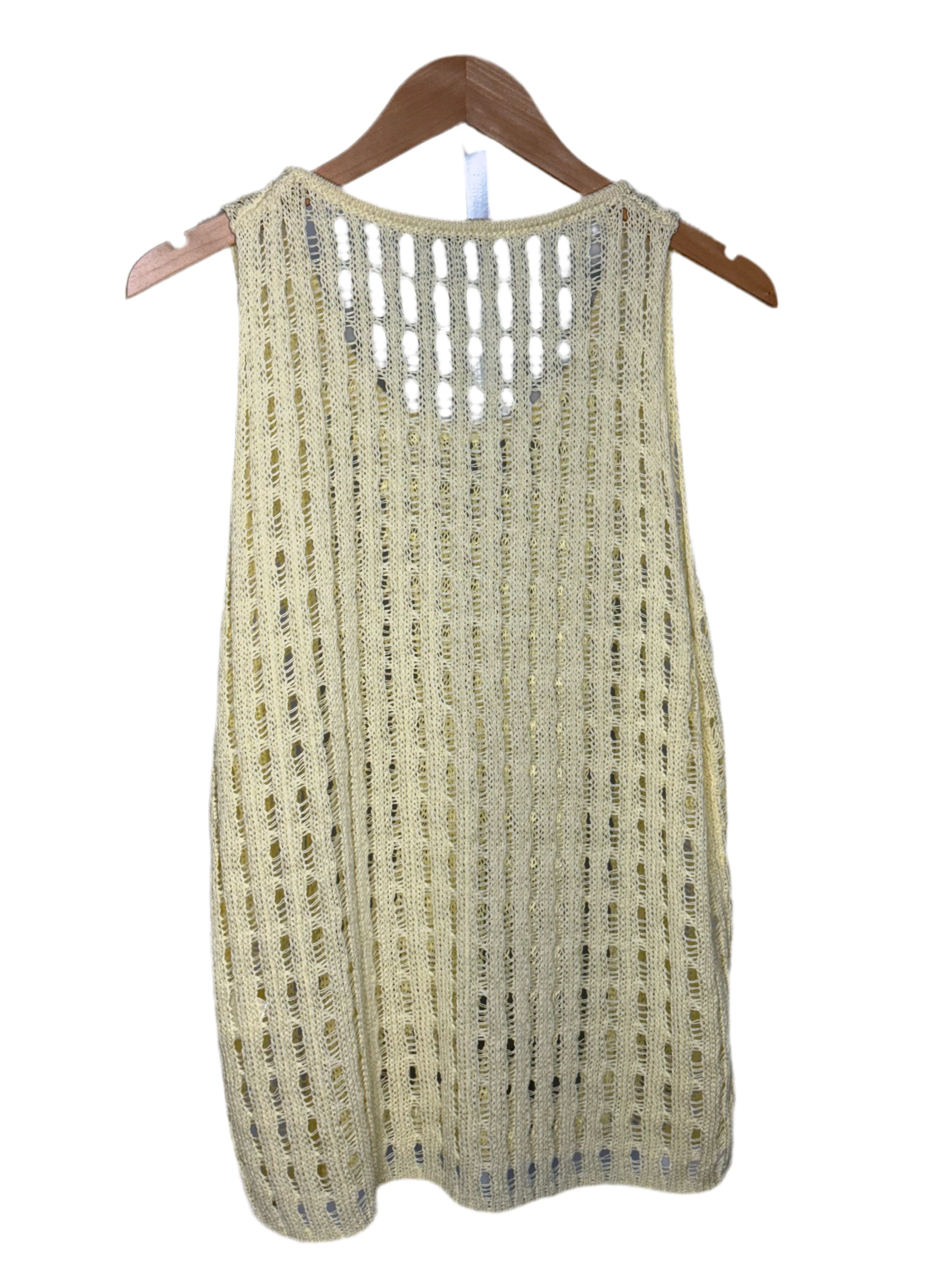 Davit Crochet Tank Ecru - Image 2