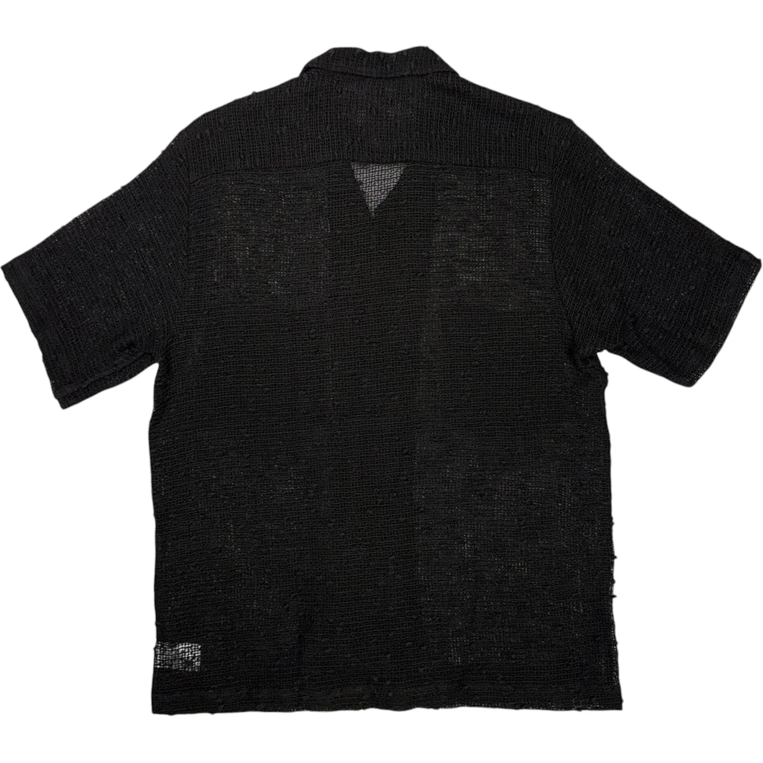 Dexter Black Mesh Short Sleeve Shirt - Image 4