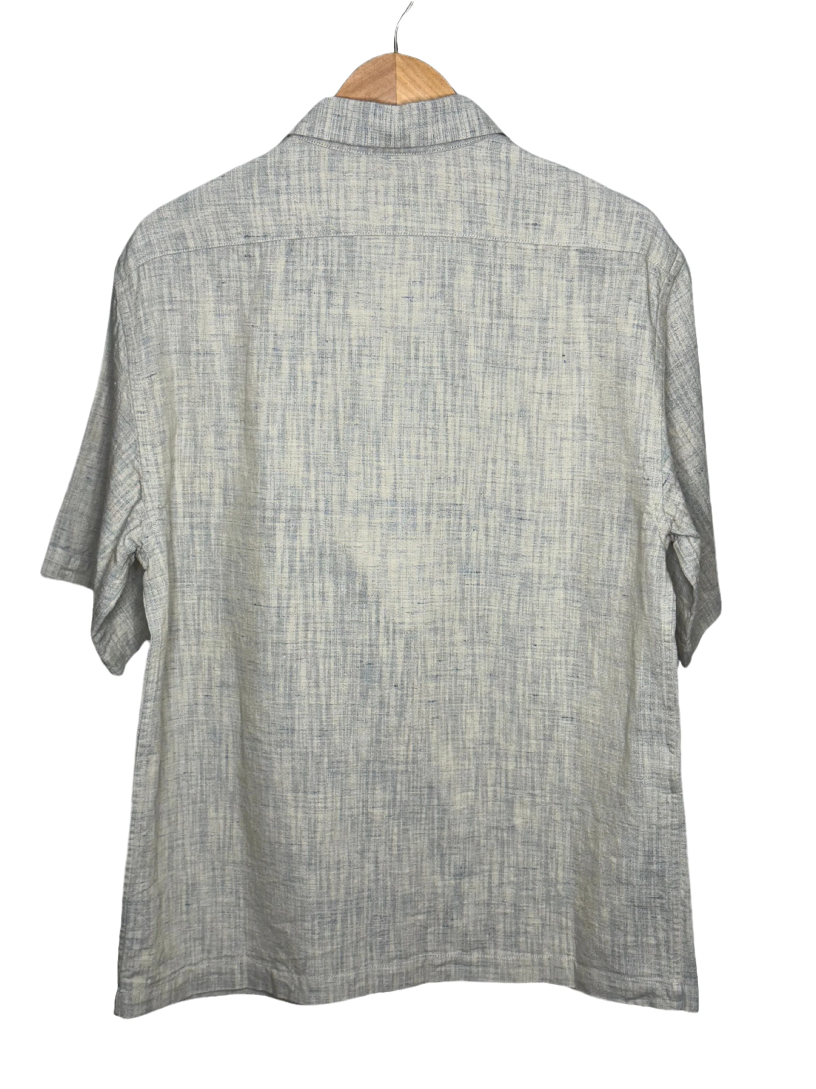Donde Short Sleeve Pocket Shirt Sky Cotton Linen - Image 5