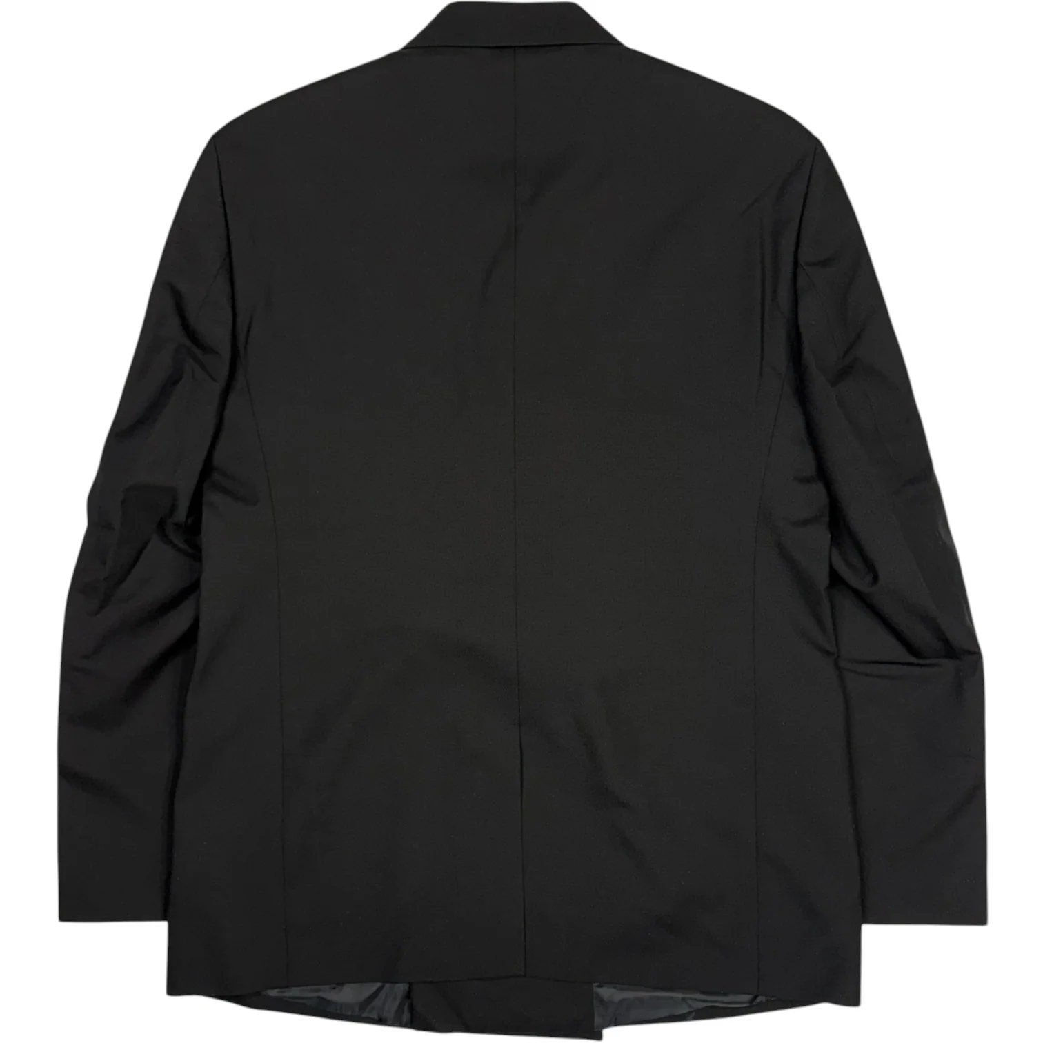 Double Breasted Blazer Black Tropical Wool - Image 2
