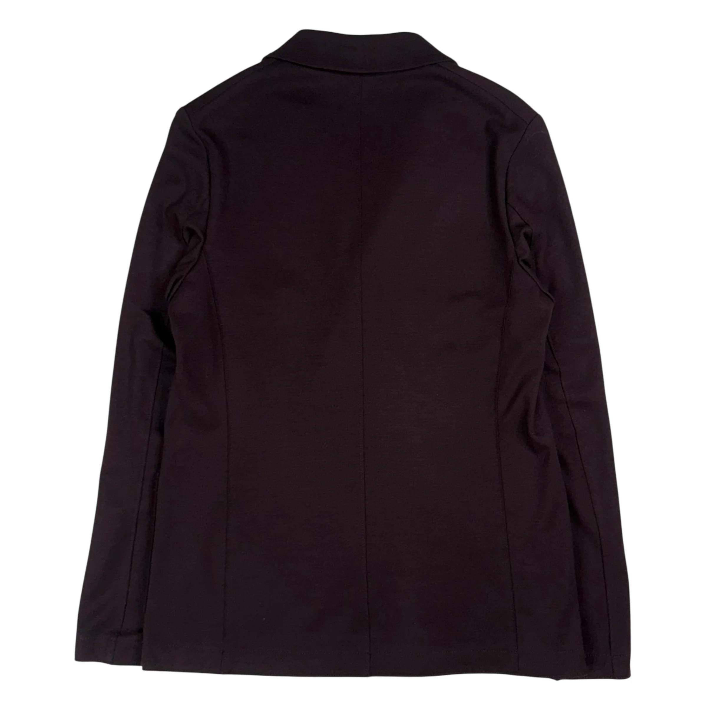 Double Breasted Peak Lapel Blazer Superfine Merino Bordeaux - Image 2