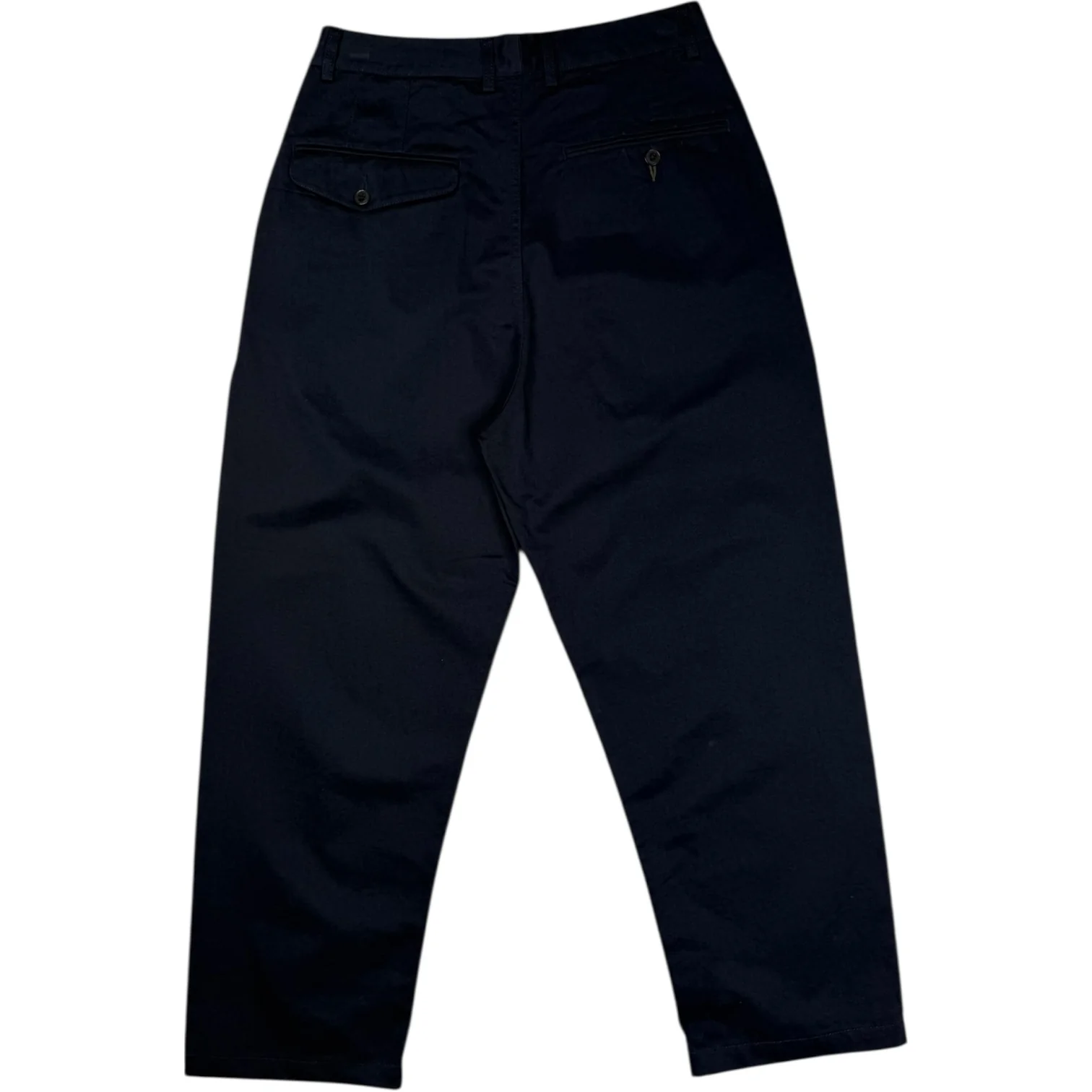 Double Pleat Pant Navy - Image 2
