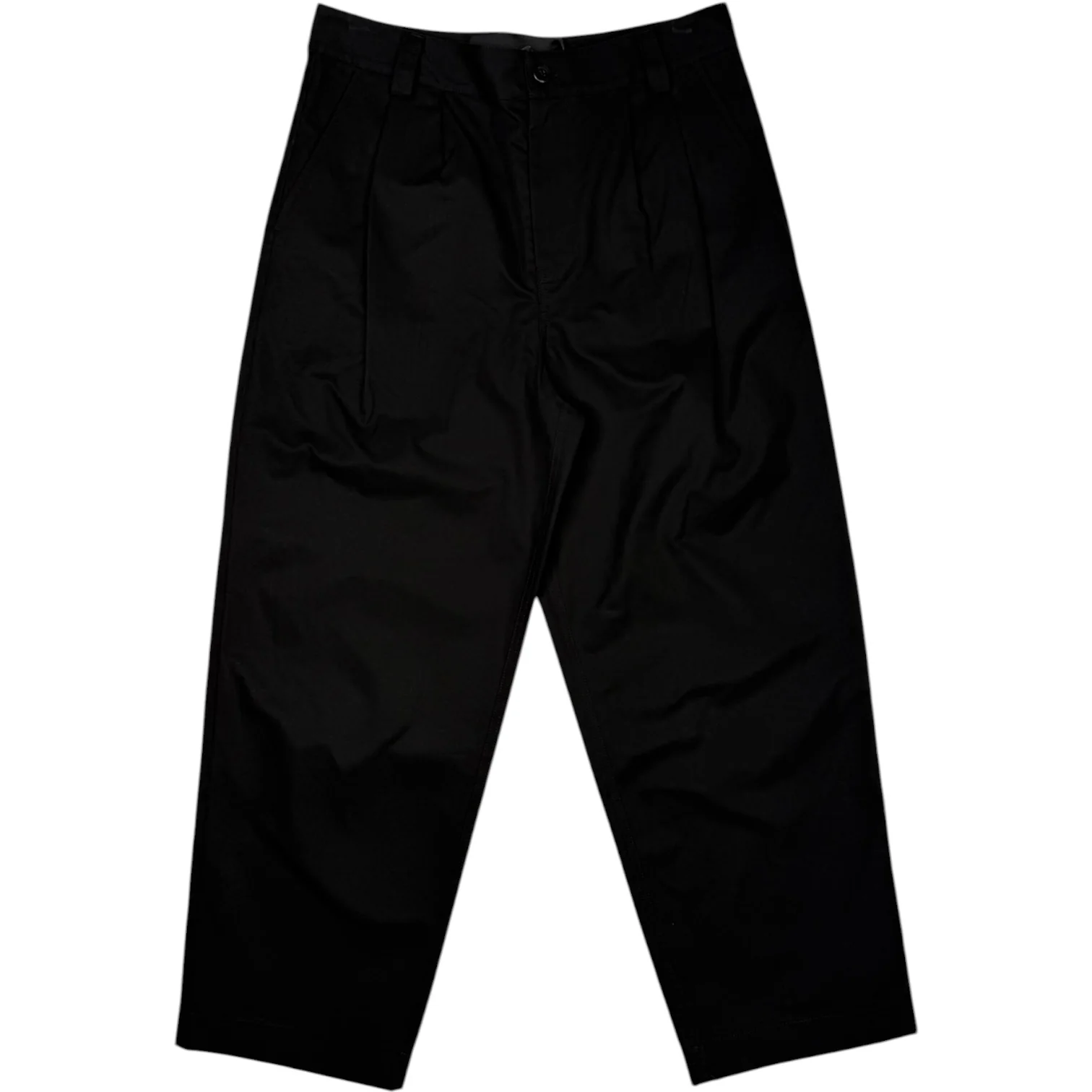 Double Pleated Pant Black
