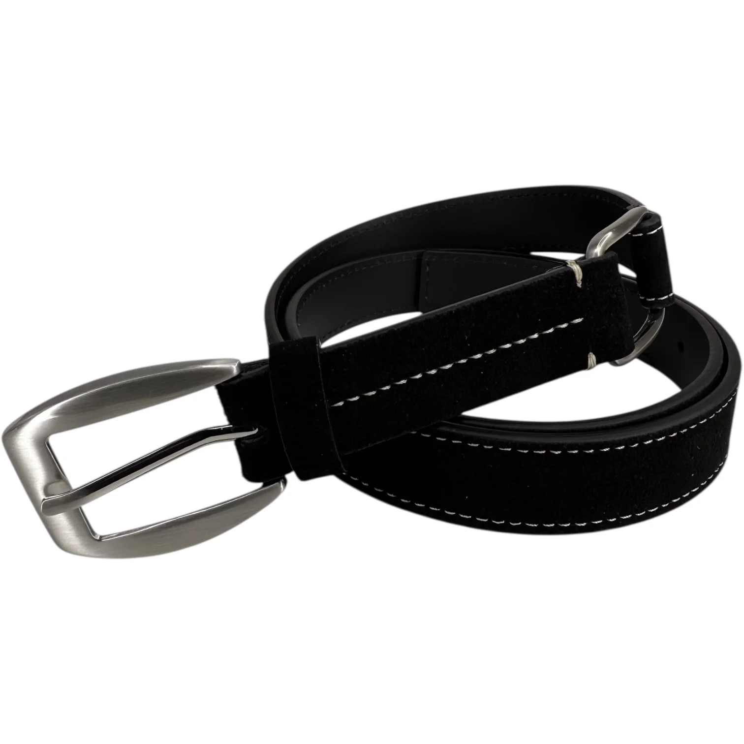 Dual Belt Black Leather
