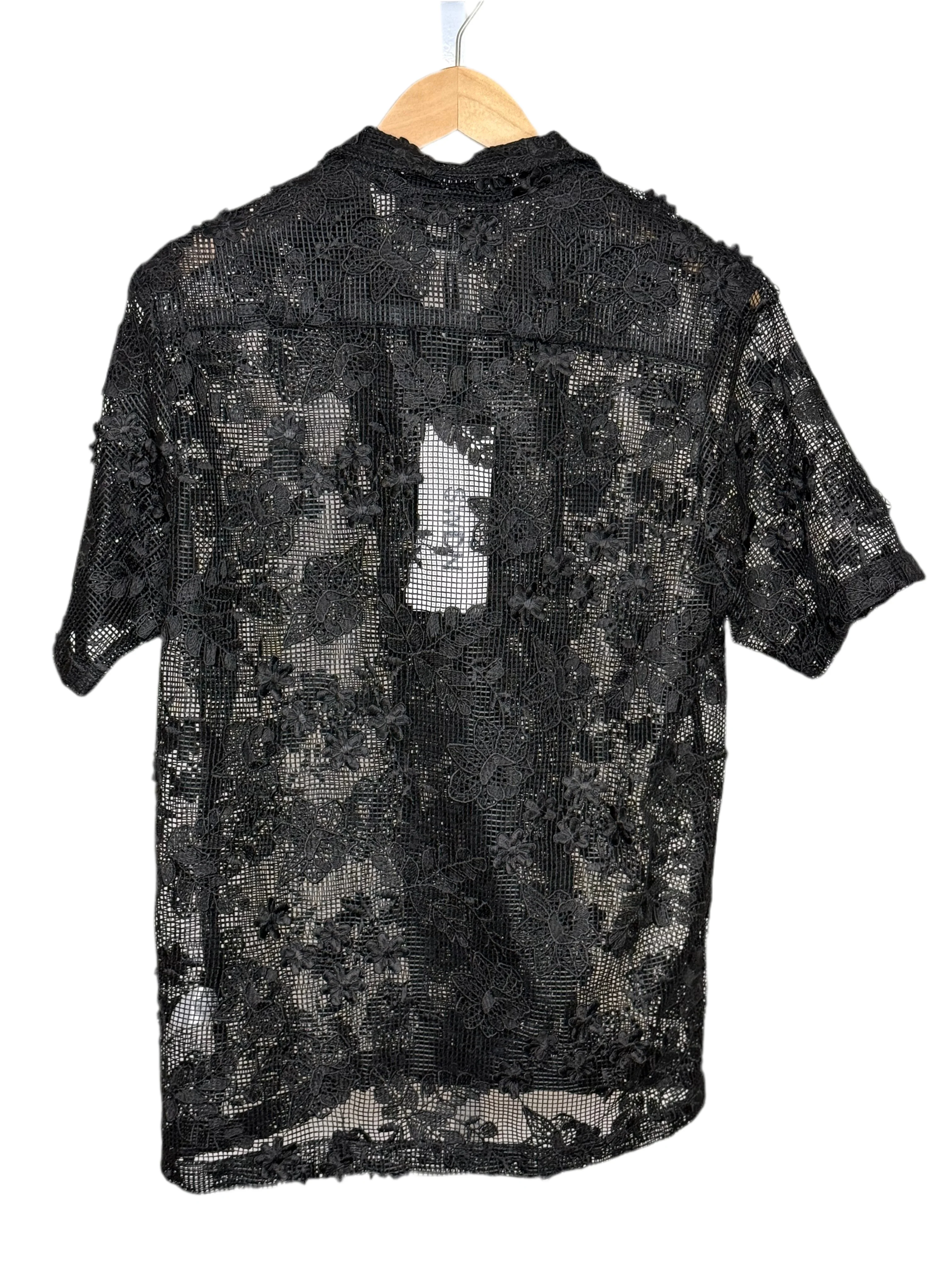 Duane Short Sleeve Camp Shirt Black Floral - Image 2