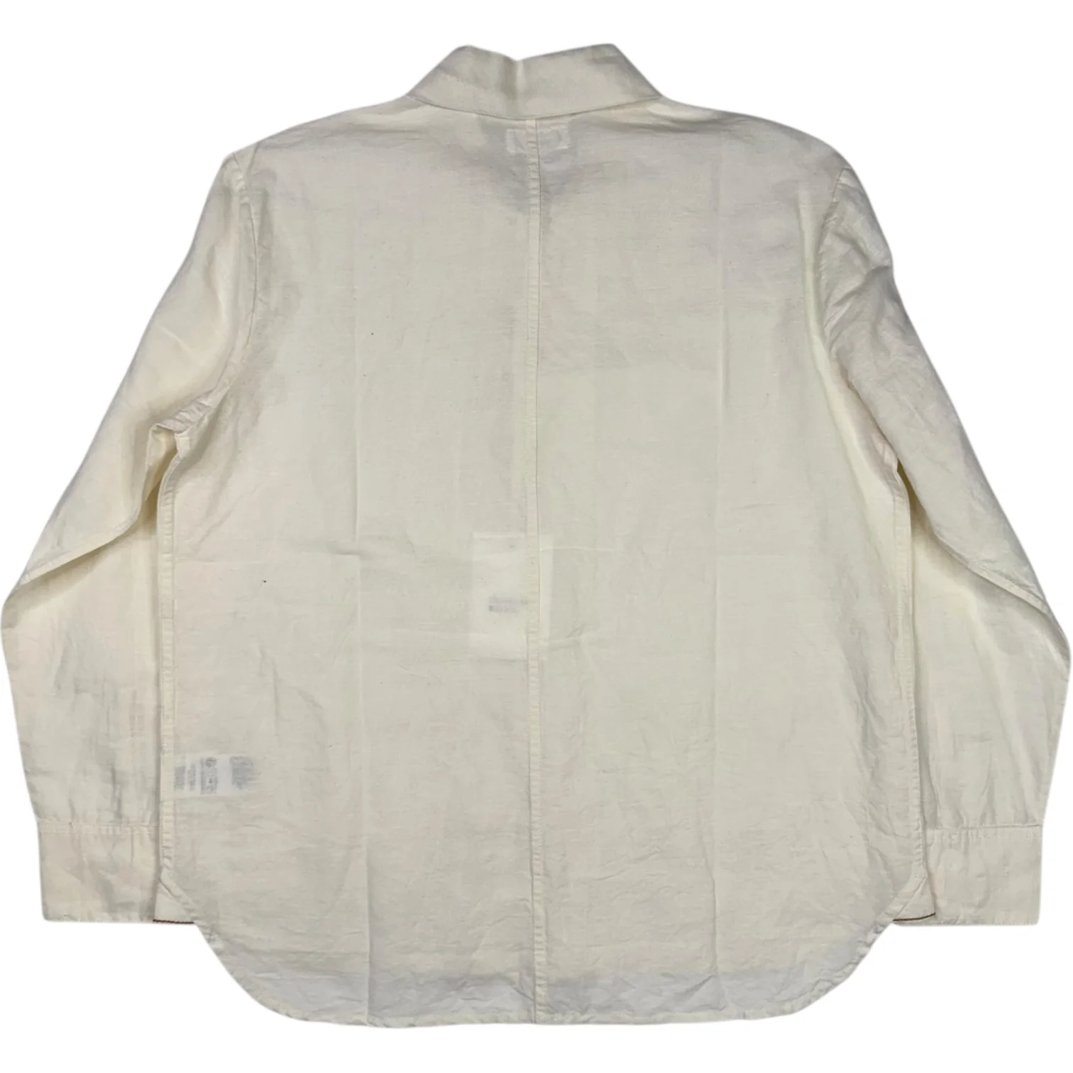 Ecru Linen Cotton Shirting Travail Overshirt - Image 2