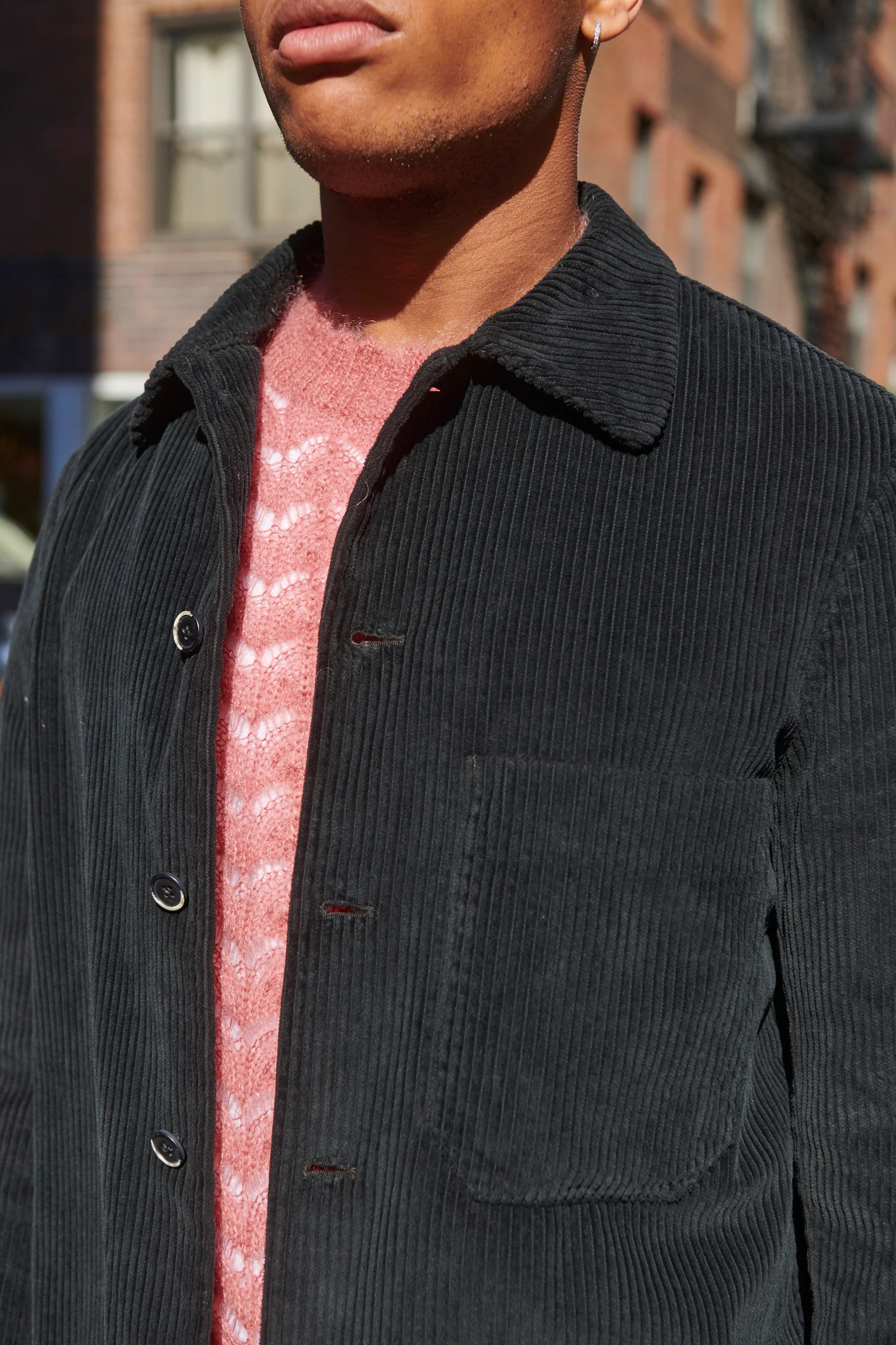 Elnar Pink Pointelle Lace Knit Jumper - Image 5