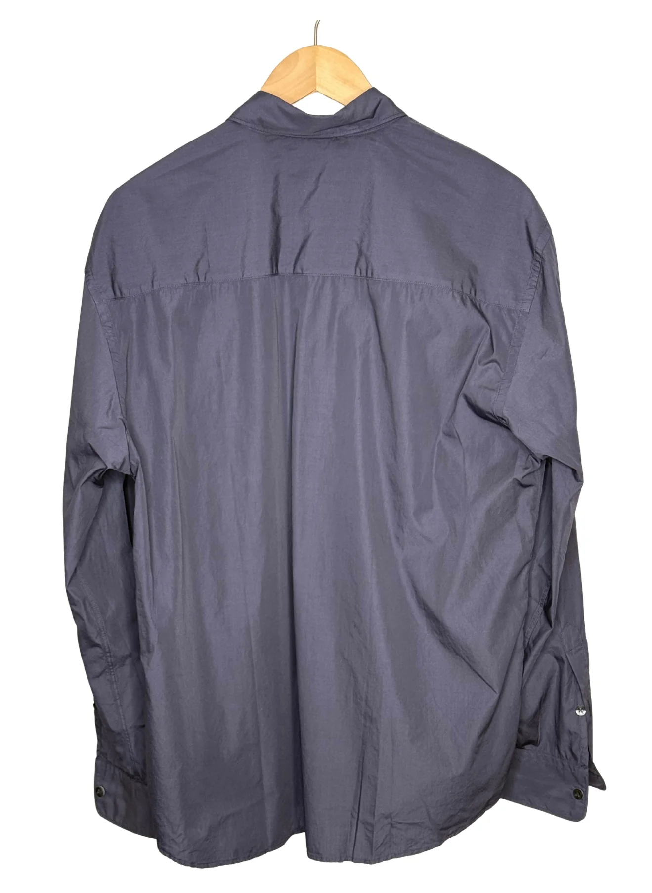 Eren Shirt Cotton Poplin Abisso - Image 2