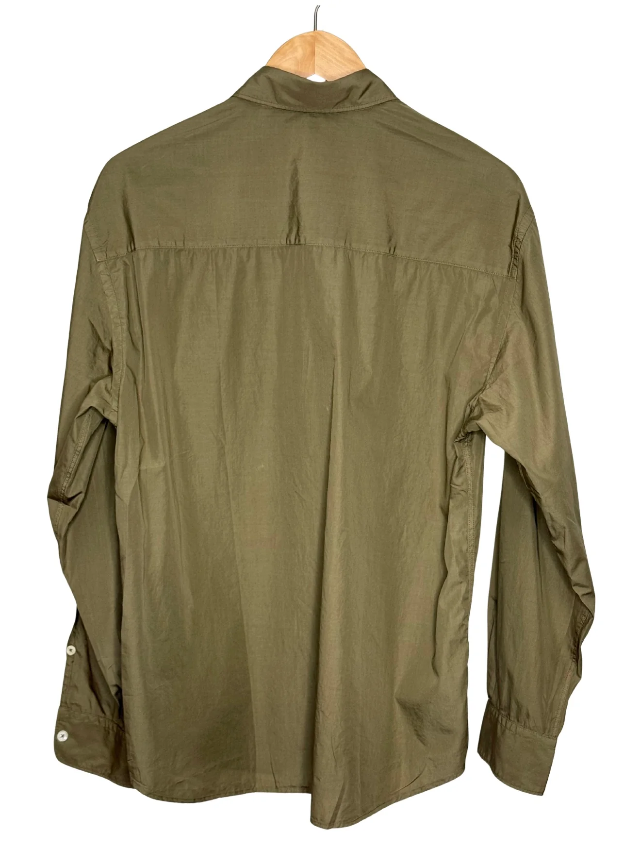 Eren Shirt Cotton Poplin Army - Image 2
