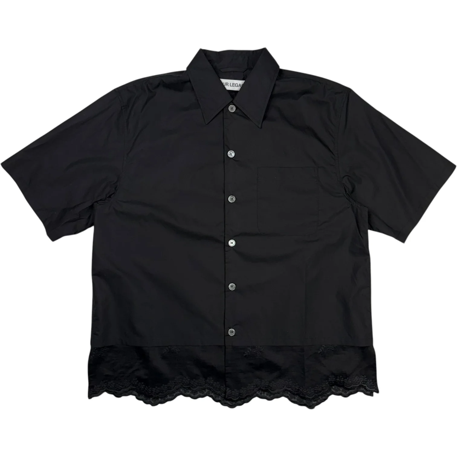 Every Shirt Shortsleeve Void Black Fine Poplin