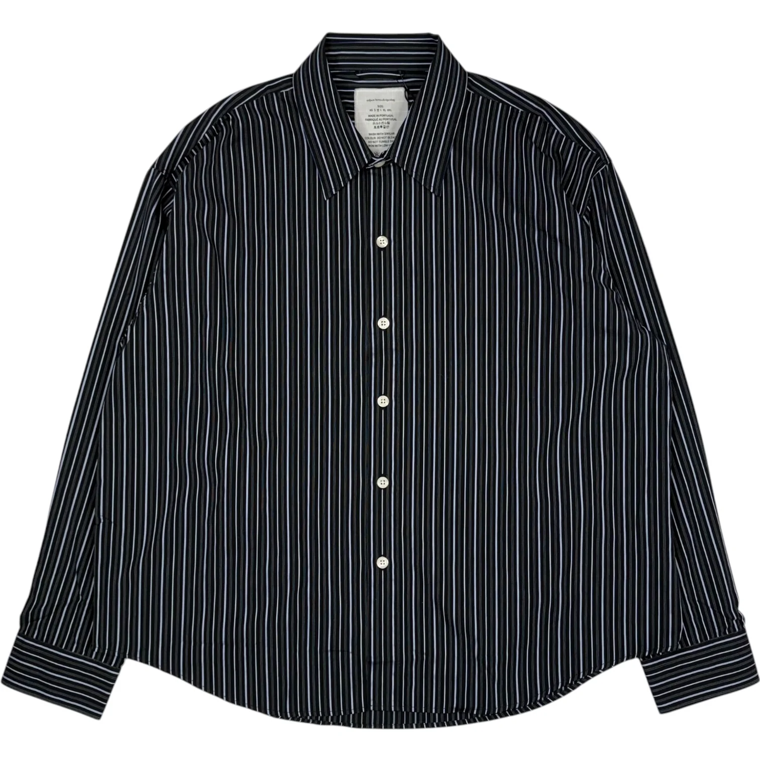 Exact Shirt Black Office Stripe