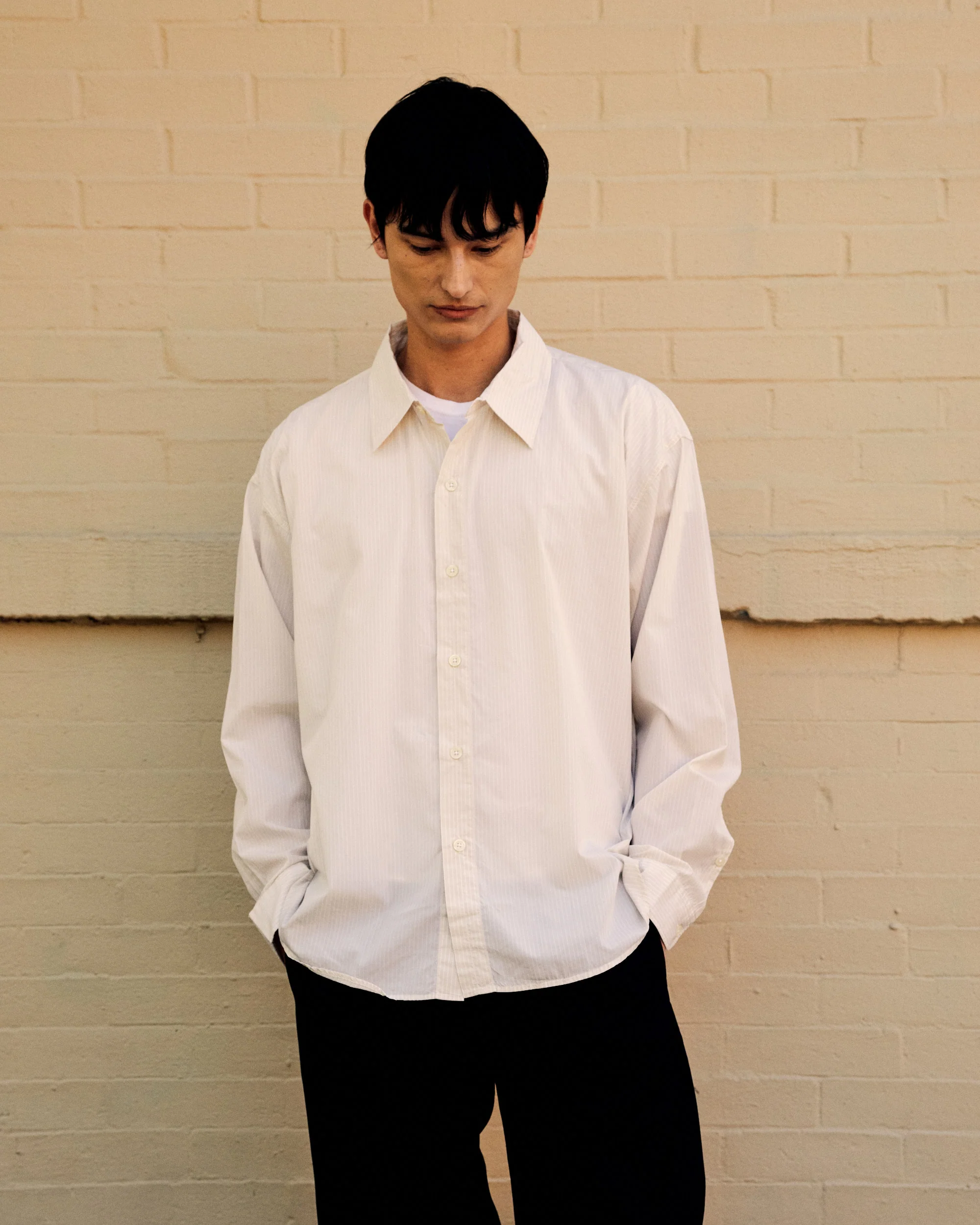 Exact Shirt Pale Office Stripe