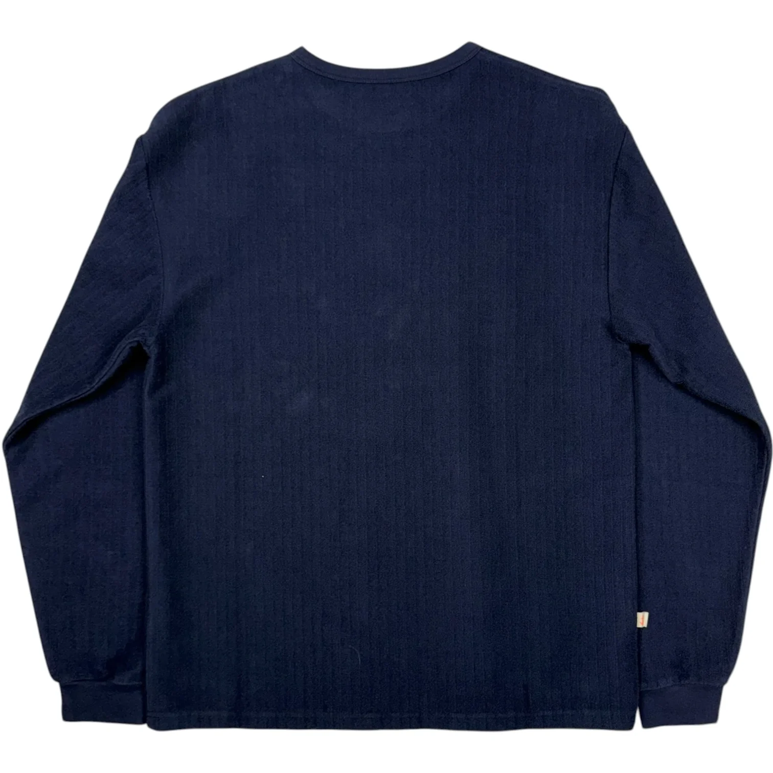 Feijo Long Sleeve T-Shirt Navy Terry Cloth - Image 2