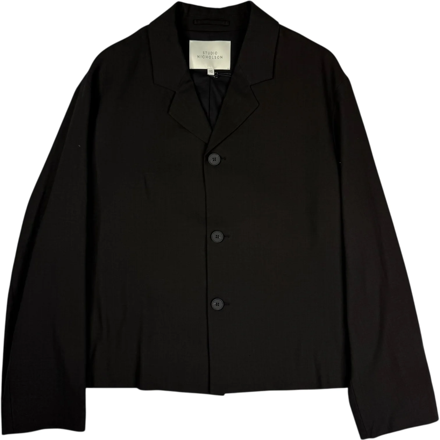 Ferro Blazer Tonal Broken Twill Antique Black