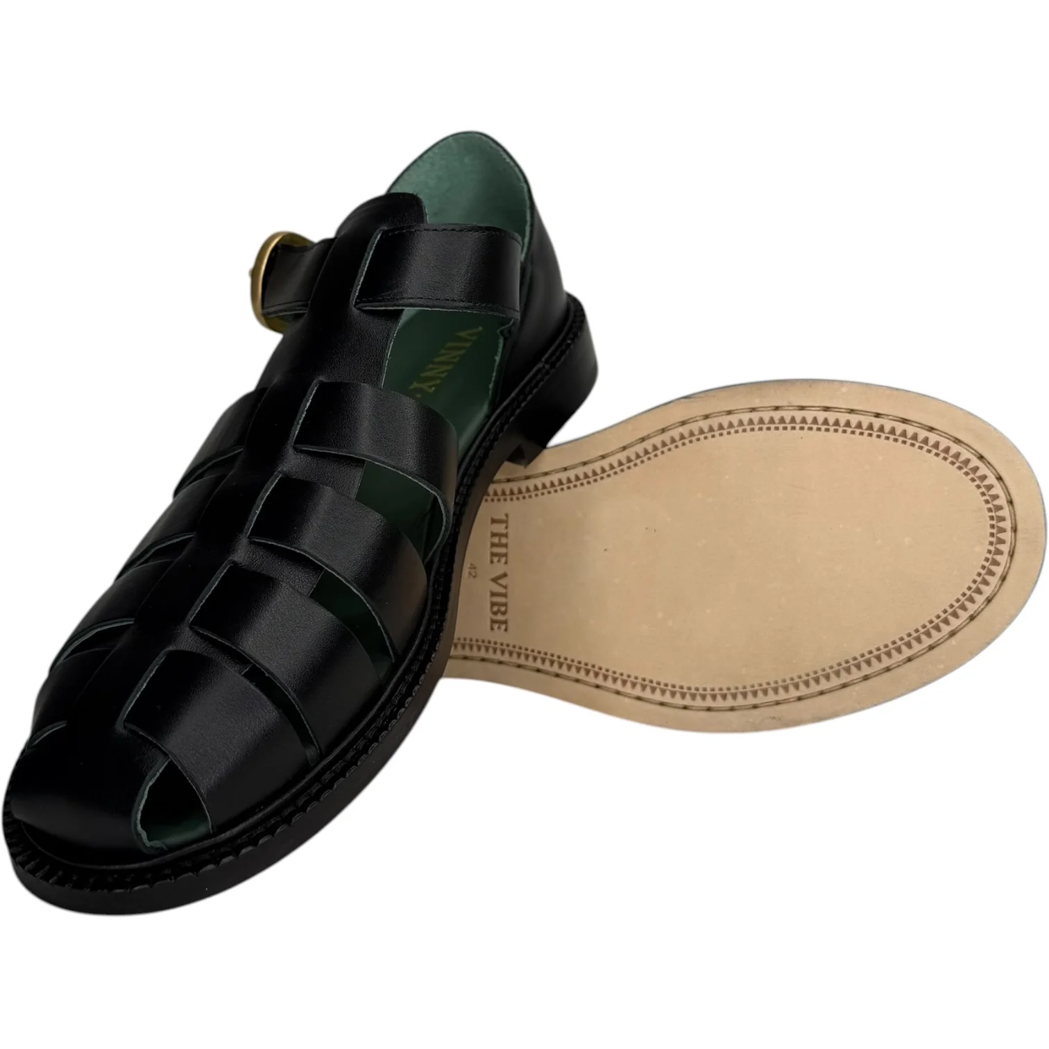 Fisherman Sandal Black Napa - Image 2