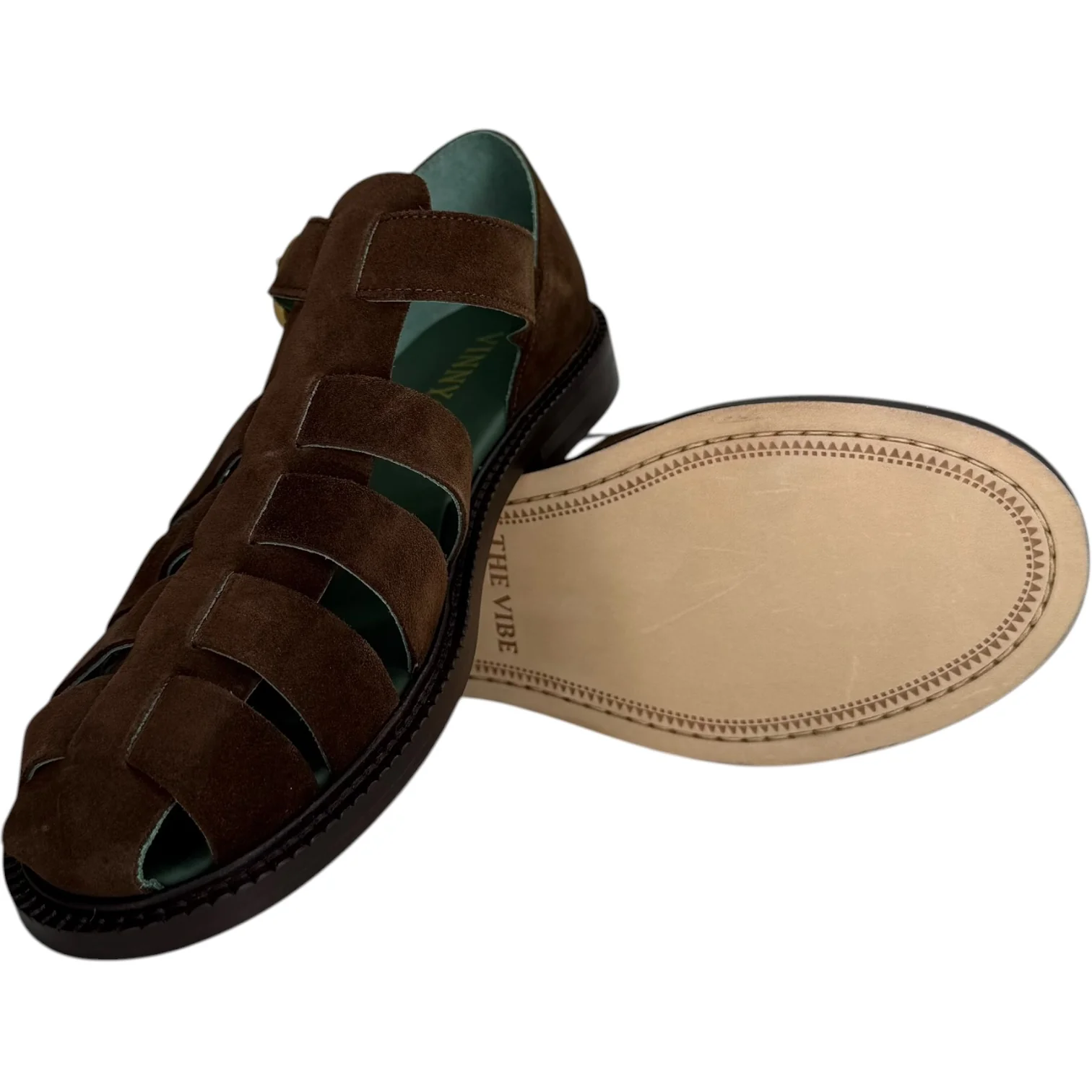 Fisherman Sandal Dark Brown Suede - Image 2