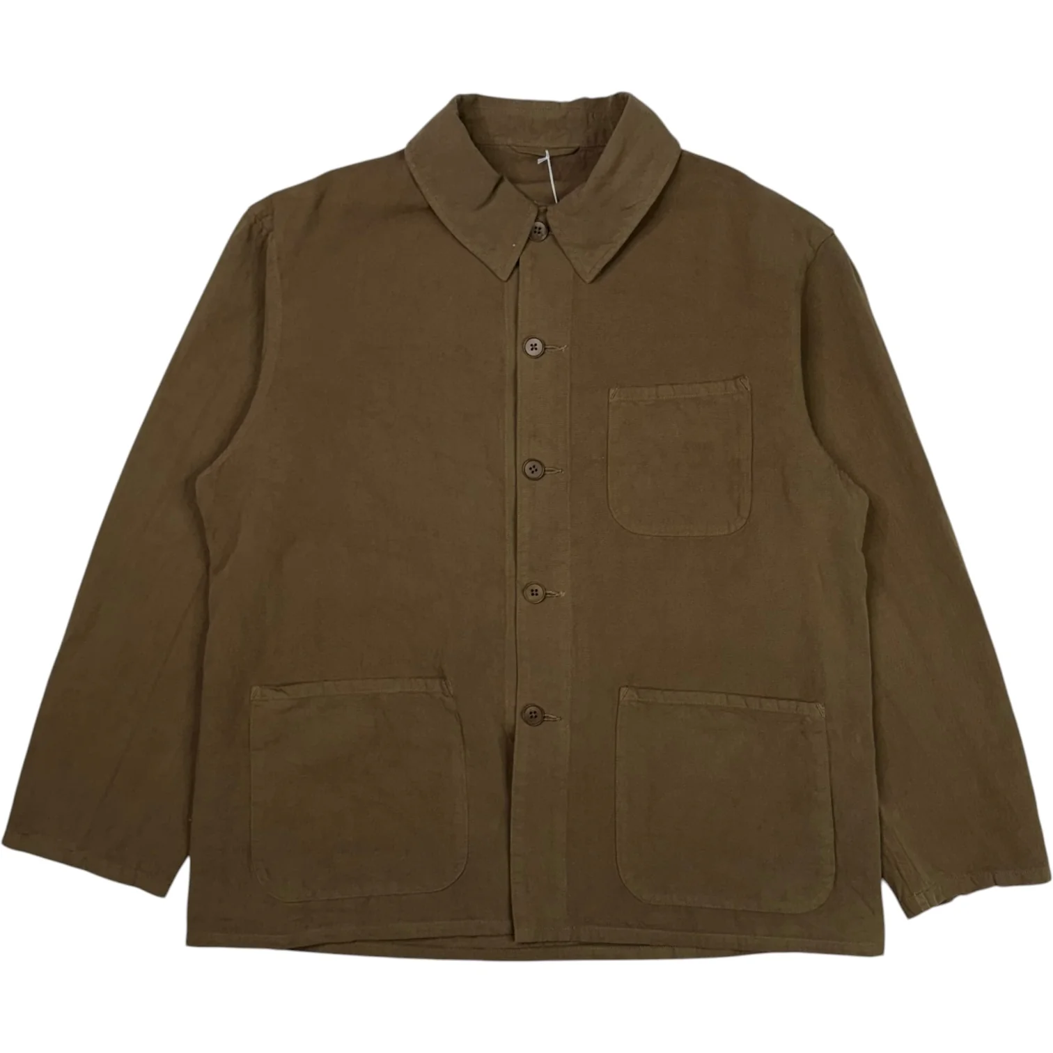 Gabardine Work Overshirt Cub Brown