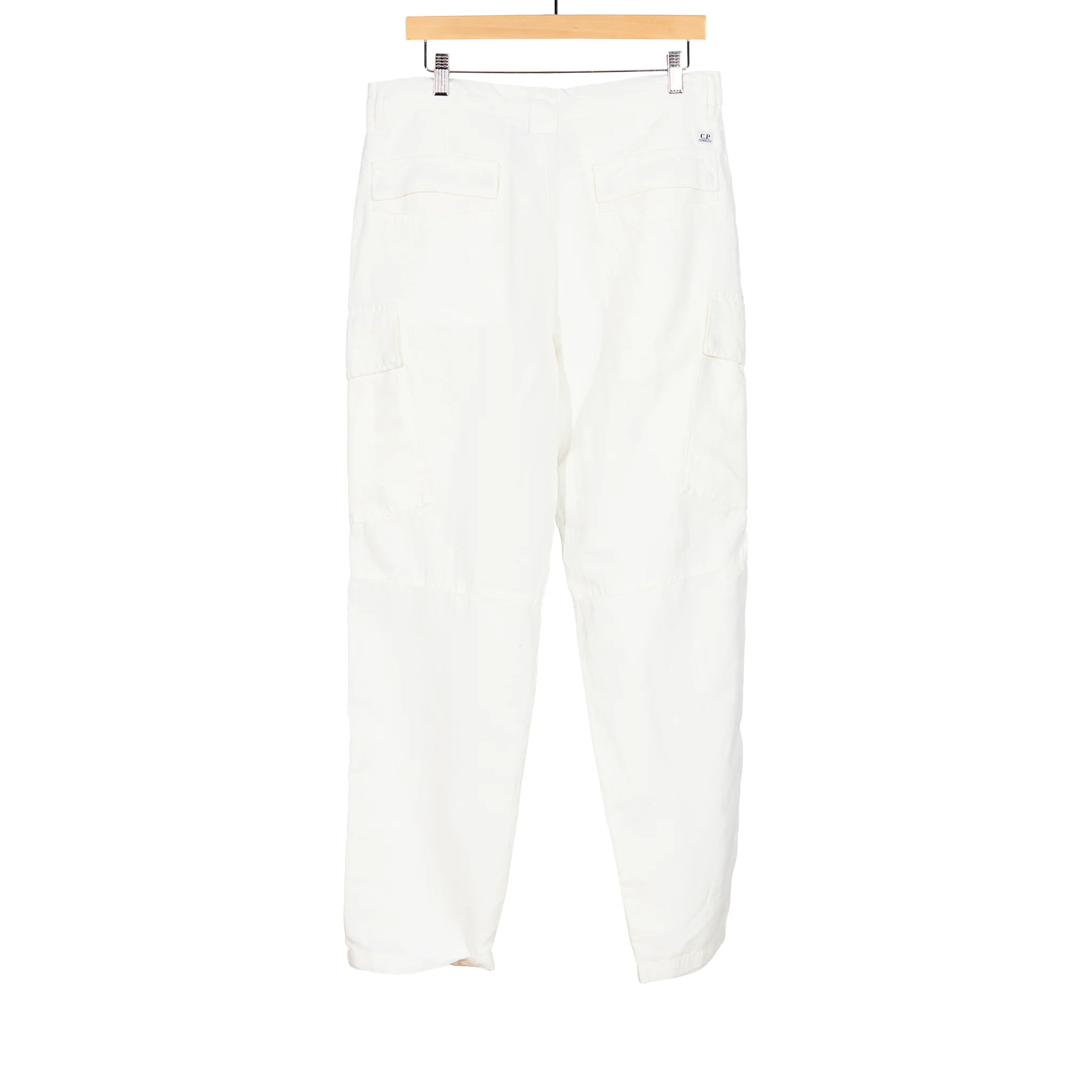 Gauze White Cargo Pant Cotton Linen - Image 2