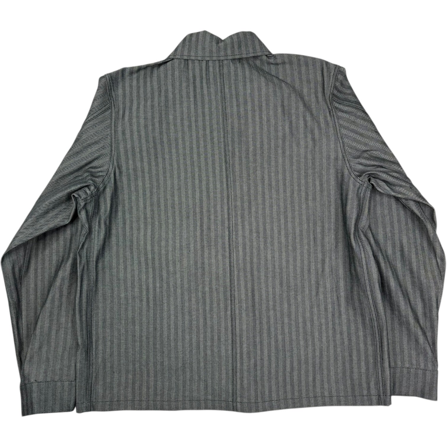 Herringbone Chore Jacket Raw Denim - Image 2