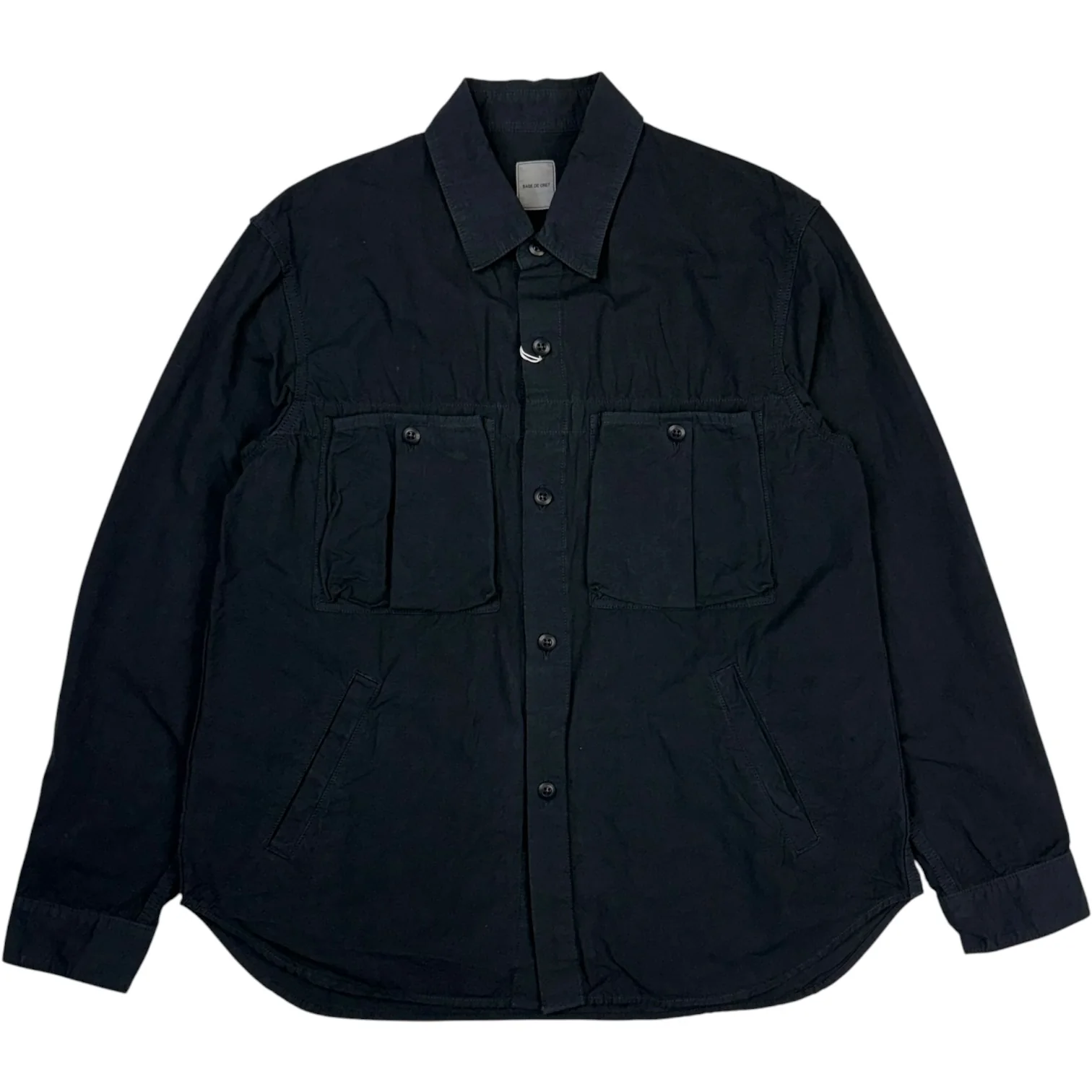 High Density Cotton Hemp Navy Overshirt