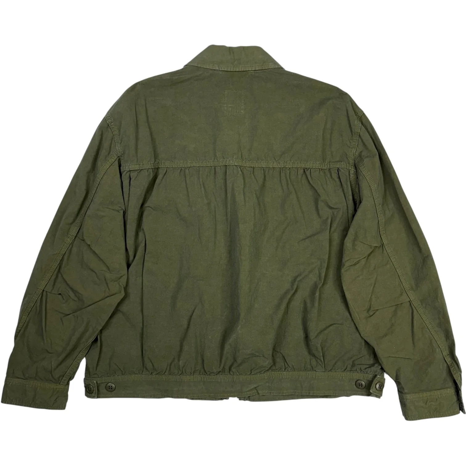 High Density Cotton Hemp Olive Jacket - Image 2