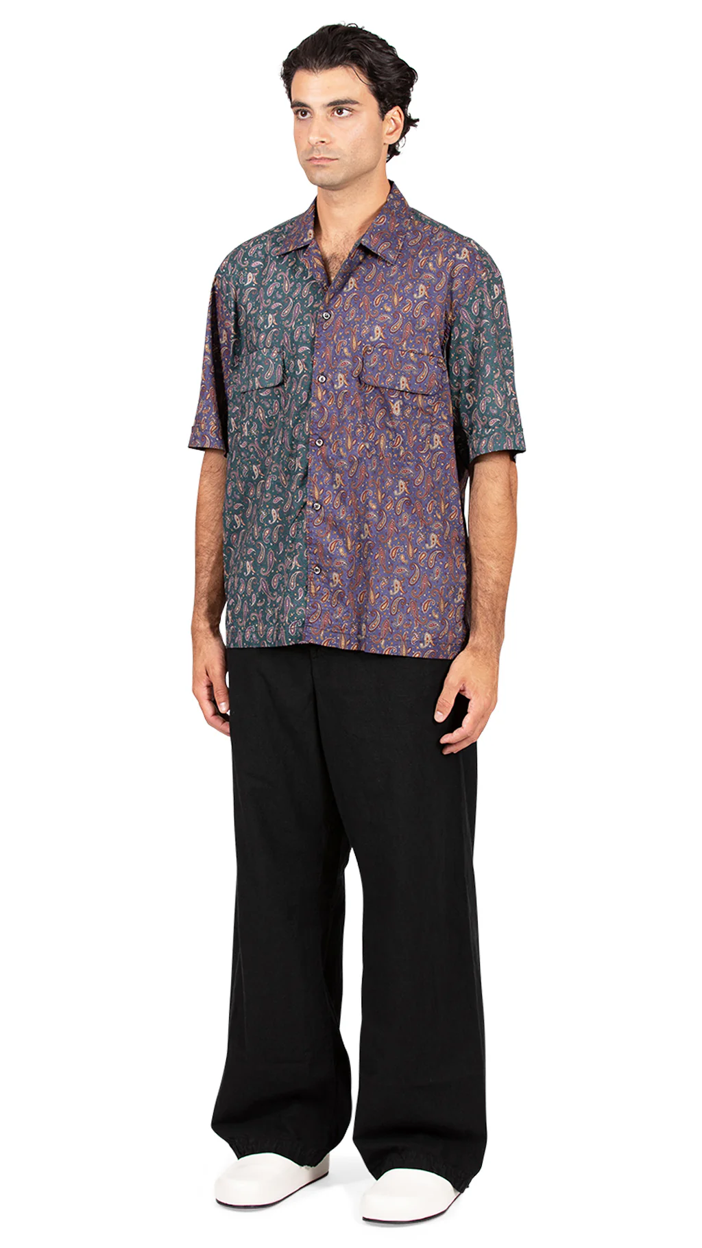 Holiday Half Shirt Multi Color Paisley - Image 4