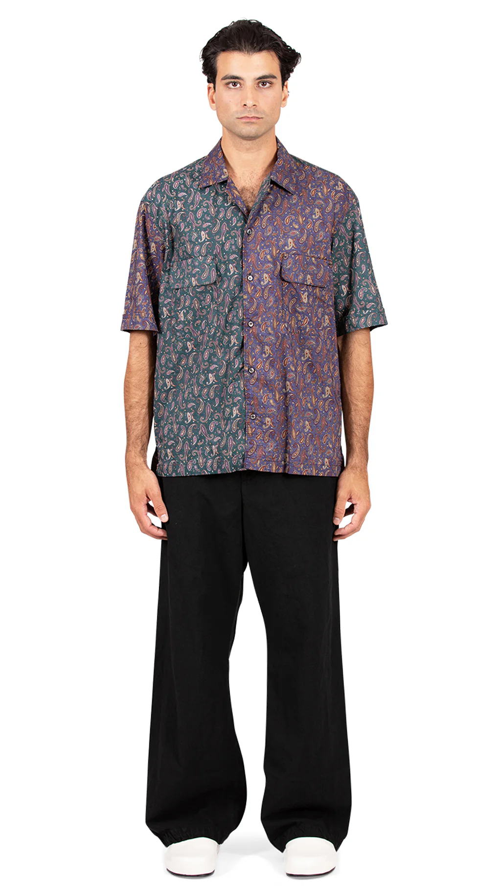 Holiday Half Shirt Multi Color Paisley - Image 5