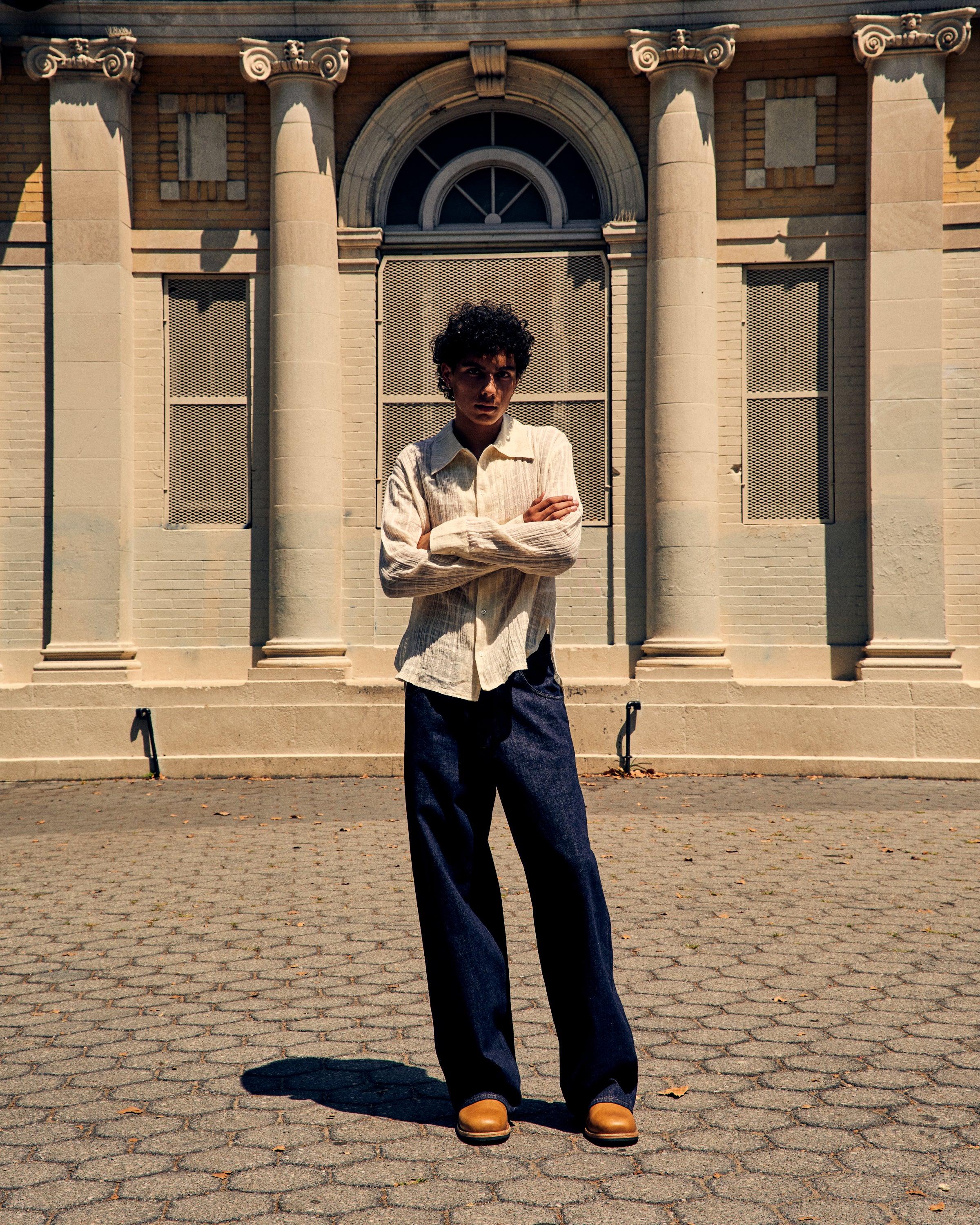 Ignacio Shirt Cloud White Check - Image 3