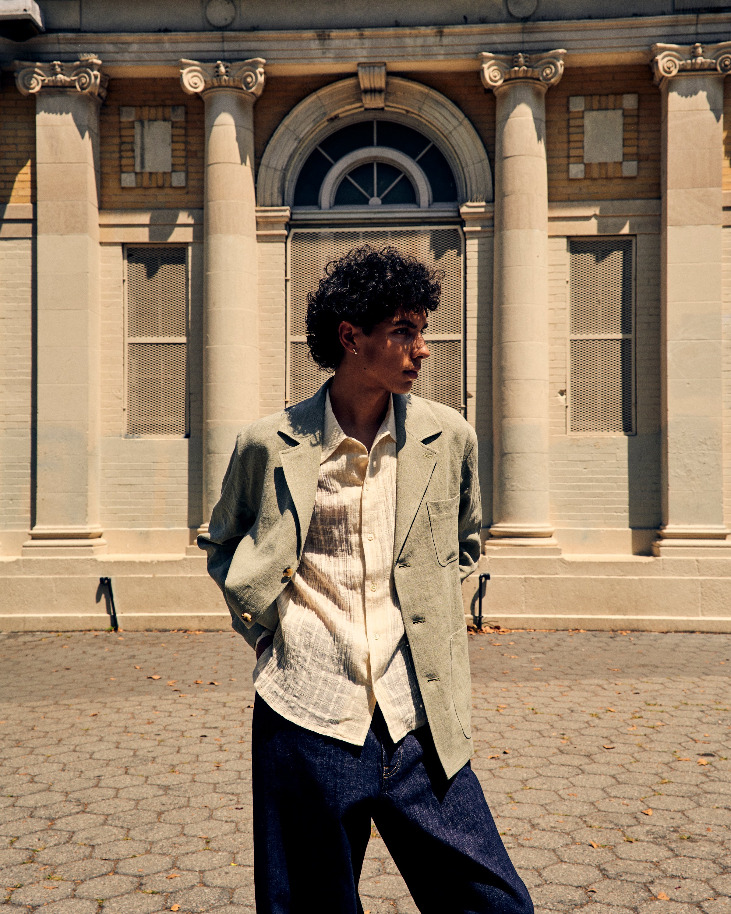 Ignacio Shirt Cloud White Check - Image 5