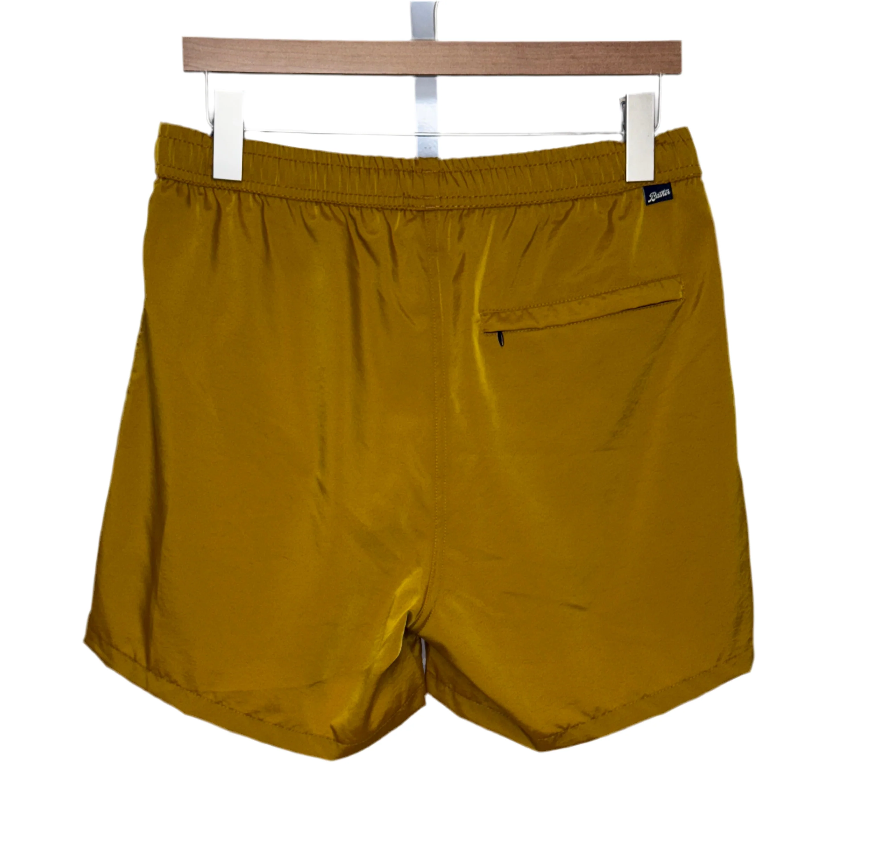 Iridescent Honey Gold Modern Swim Trunk - Image 2