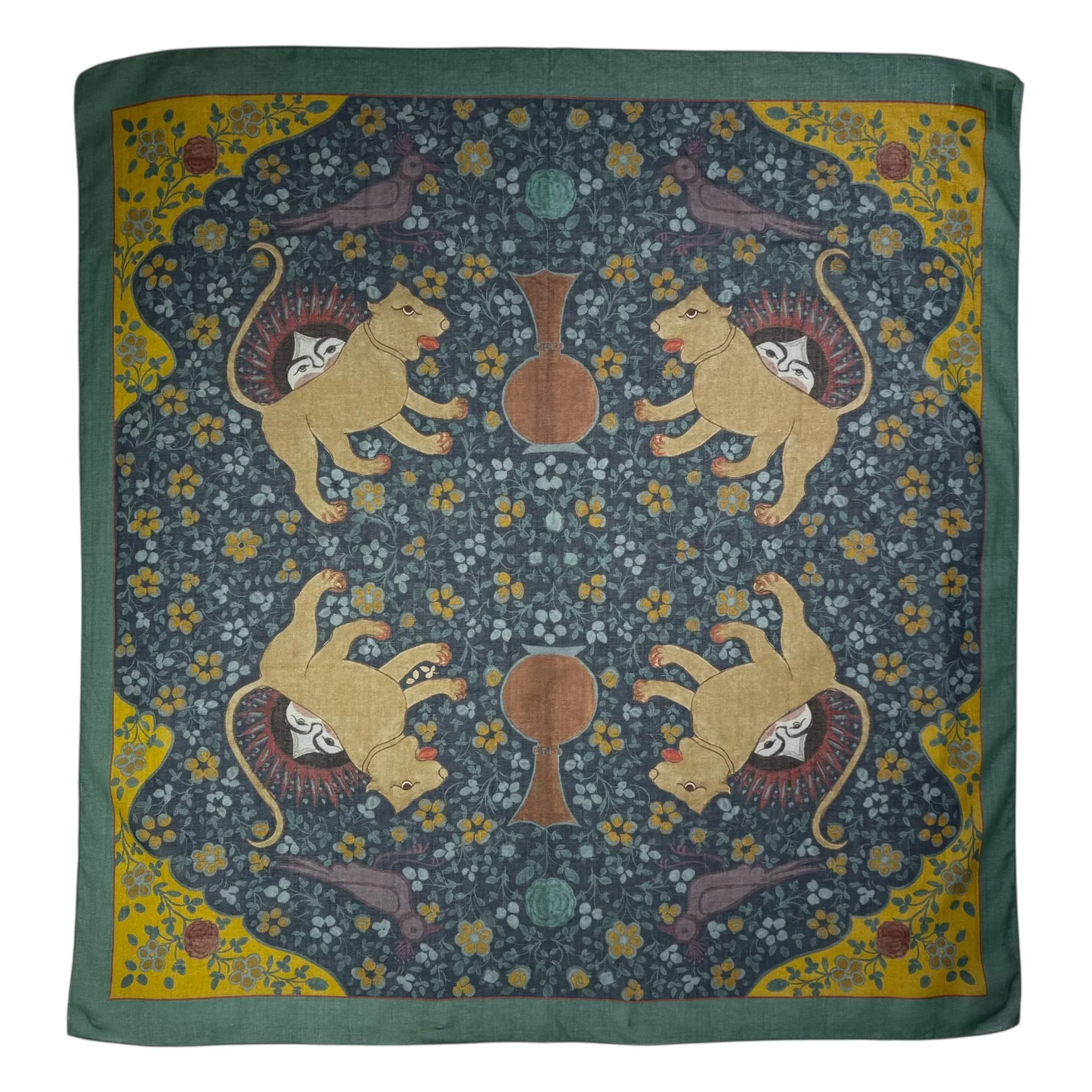 Ispahan Folk Pattern Green Bandana