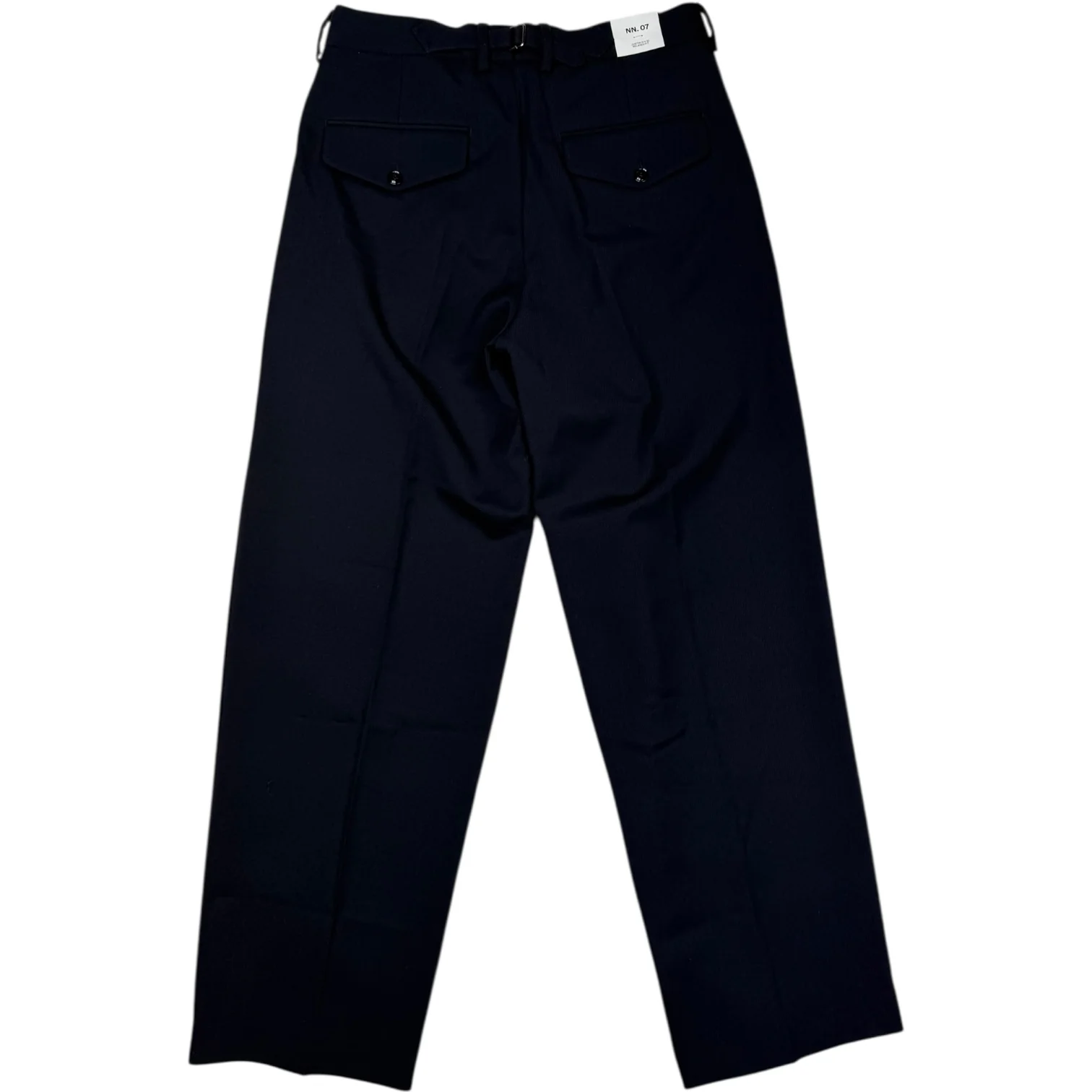 Justin Trouser Navy Wool Blend - Image 2