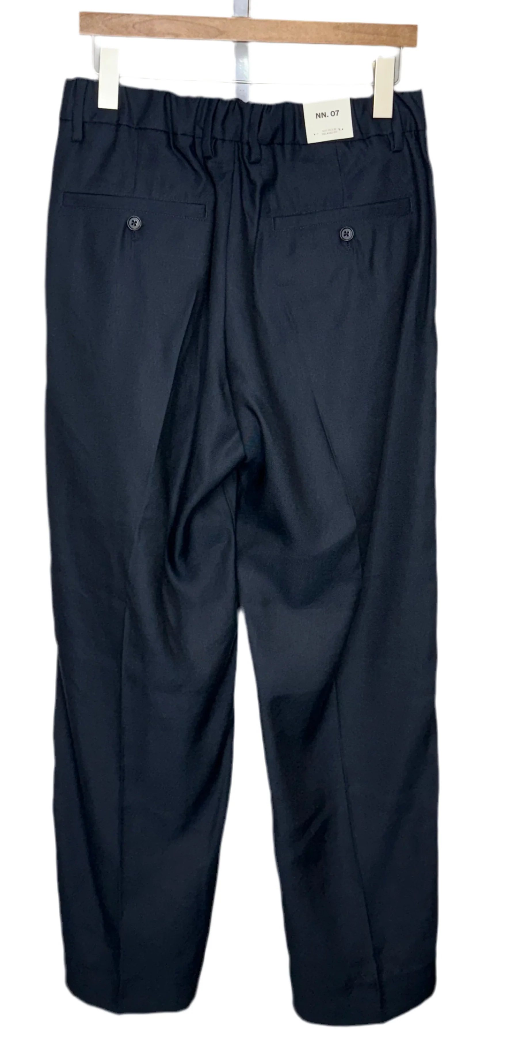 Kay Pant Navy Viscose Linen - Image 2