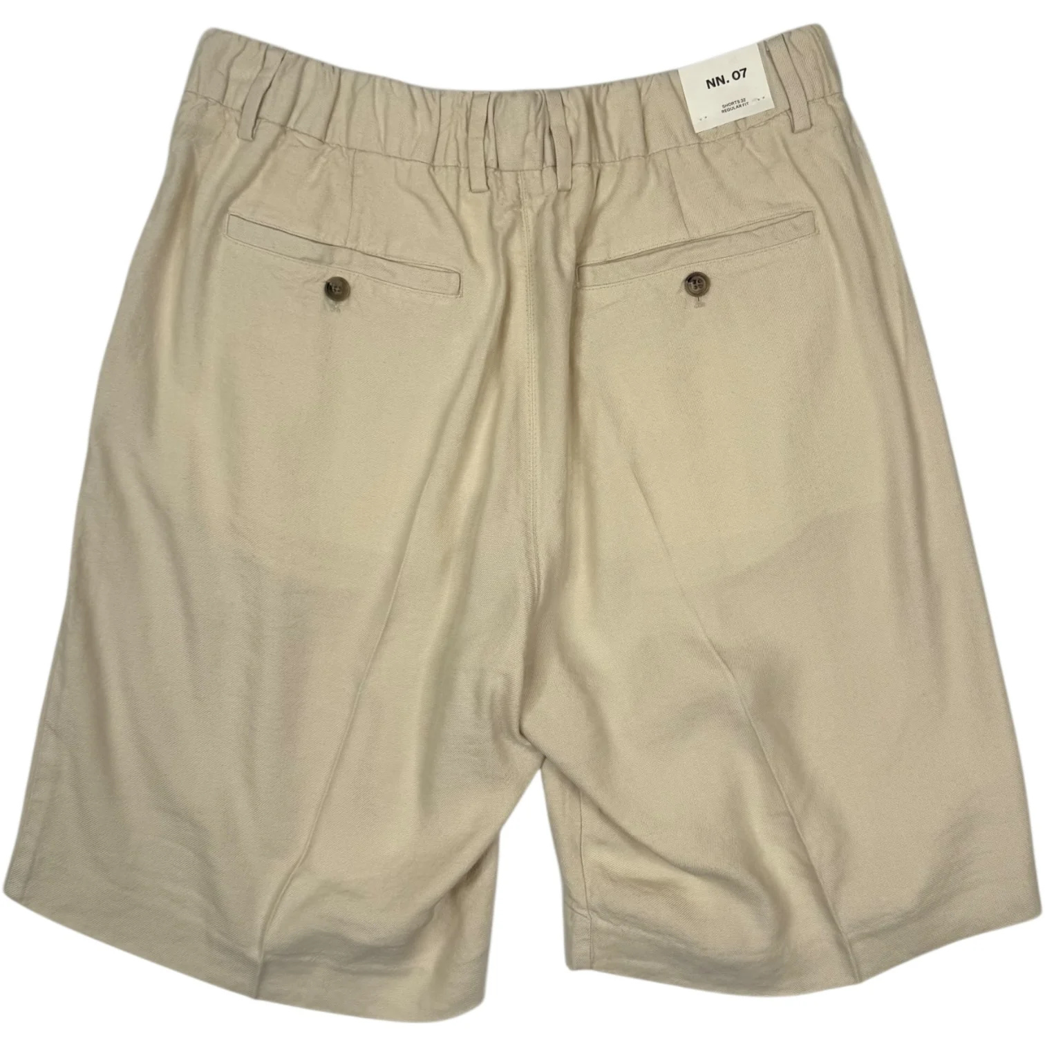 Kay Shorts Ivory Viscose Linen - Image 2